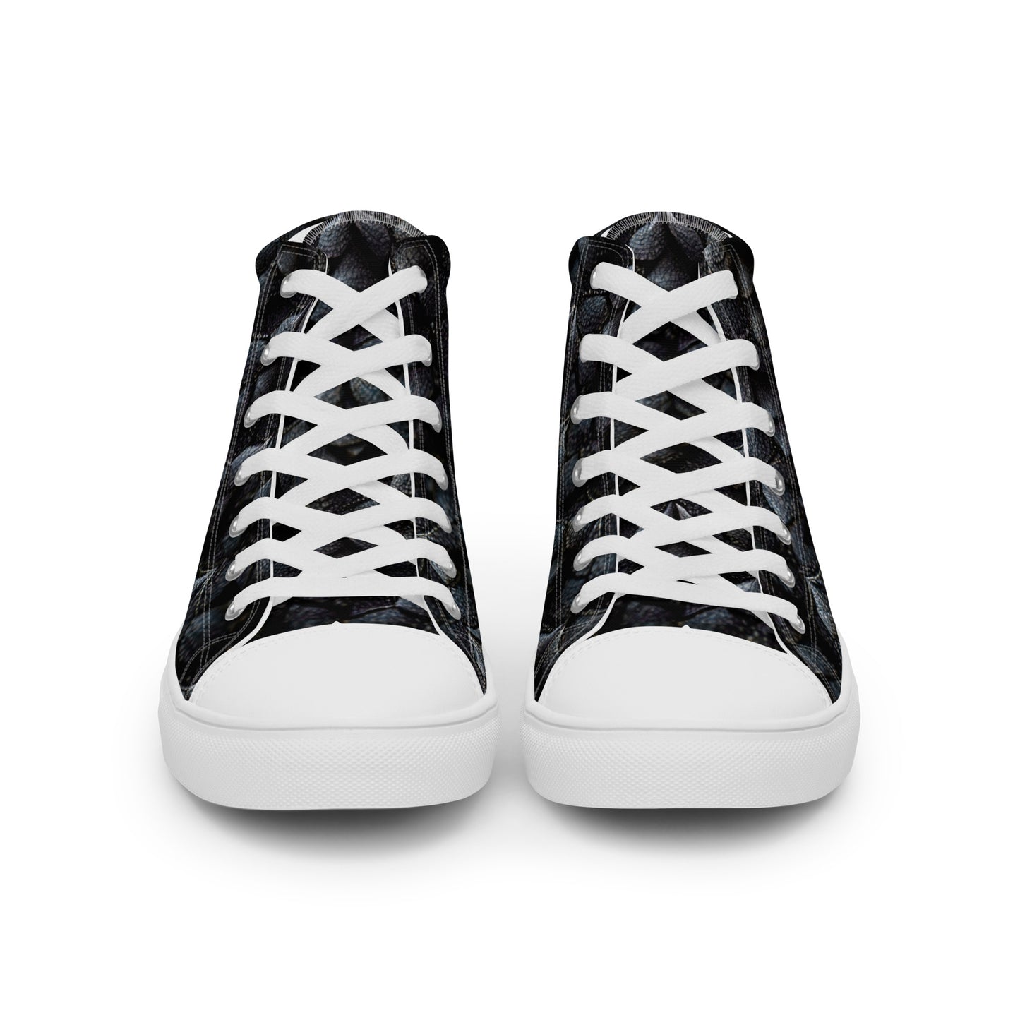 Onyxxor, the Cliff Sentinel Dragon Women’s high top canvas shoes