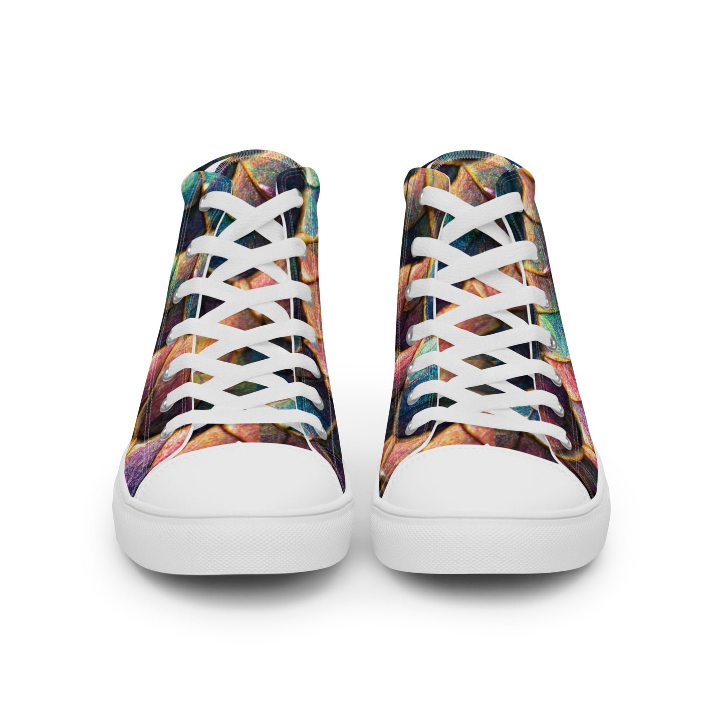 Joannesong, the Prismatic Wilderness Muse Women’s high top canvas shoes