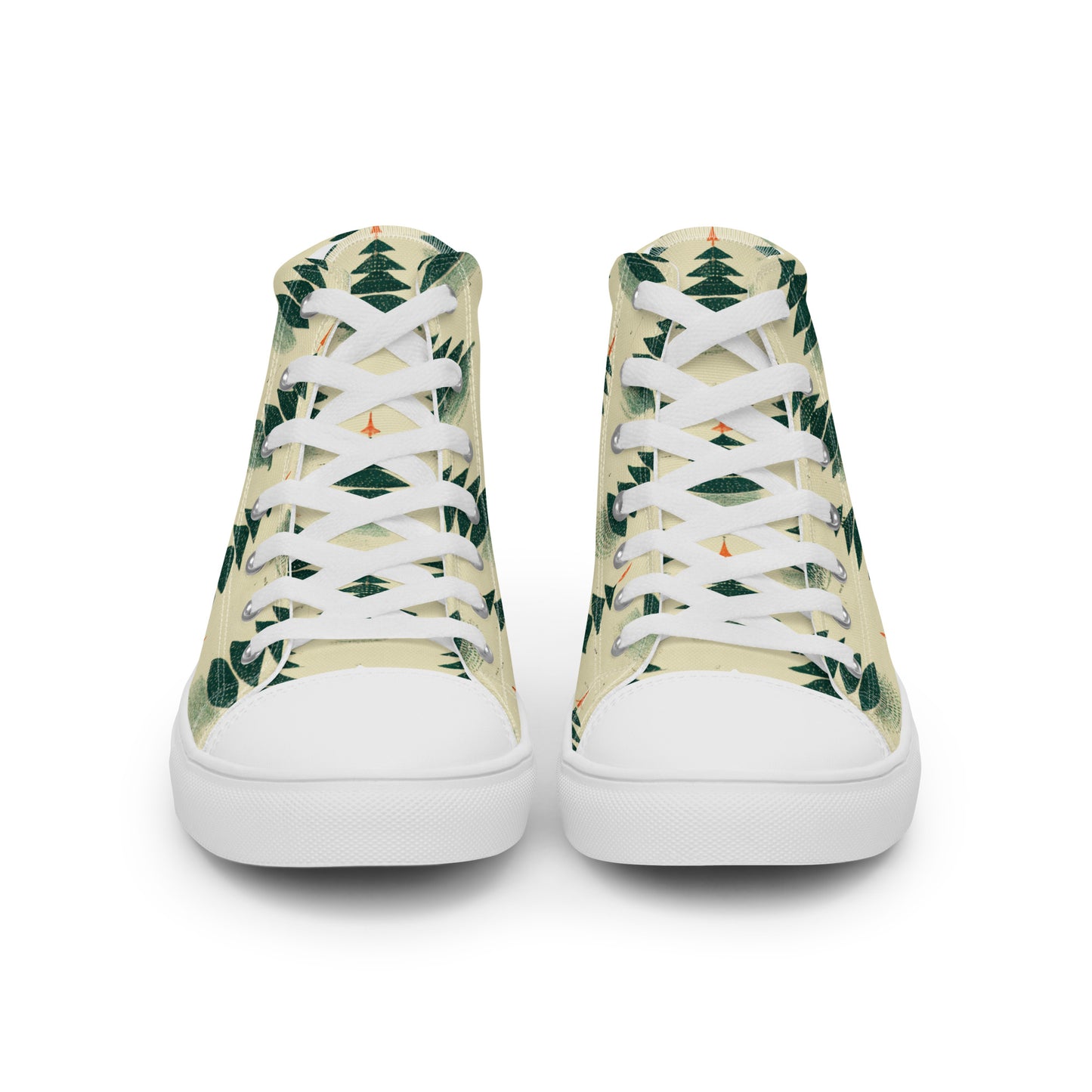 Merry Pine Parade Women’s high top canvas shoes