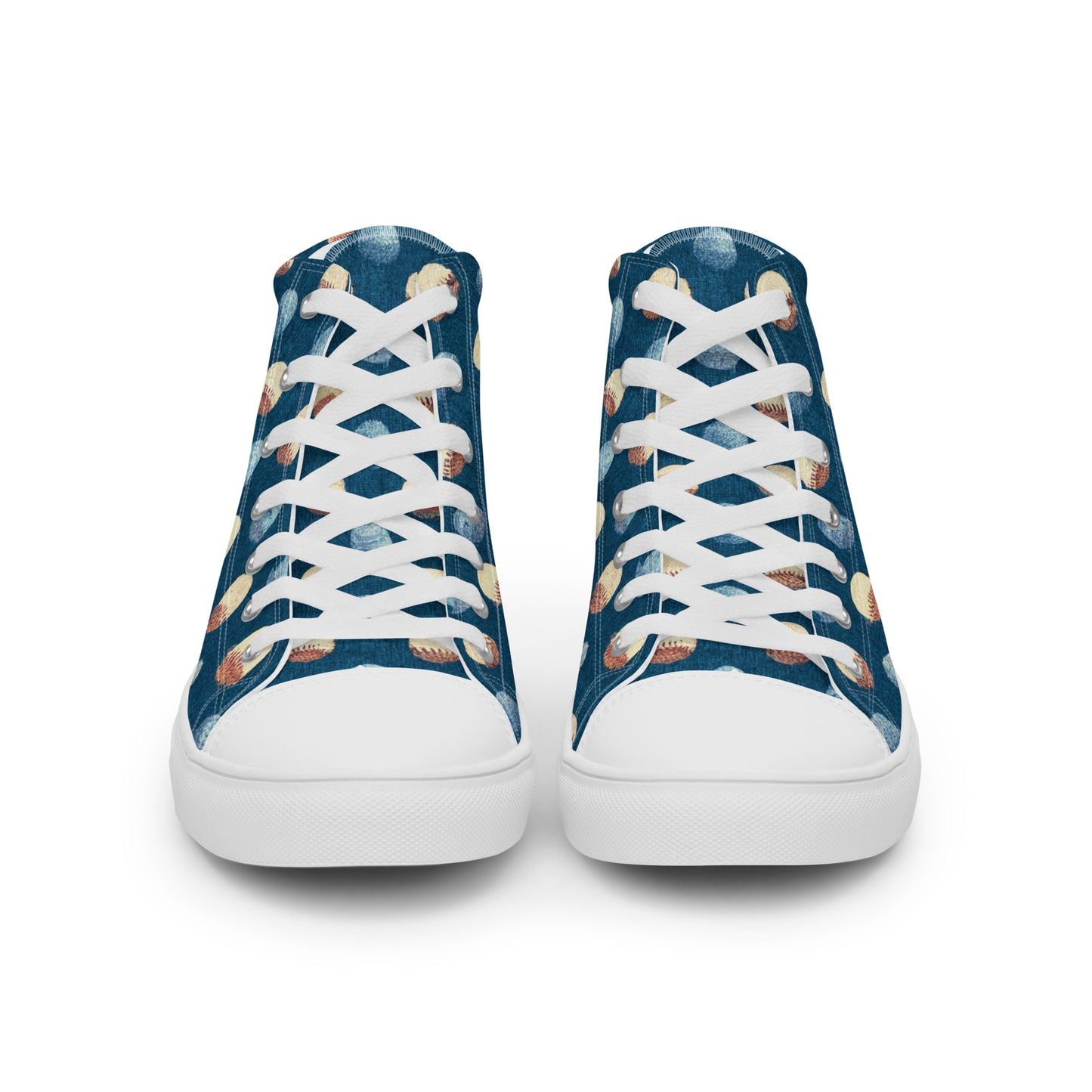 Play Ball Women’s high top canvas shoes