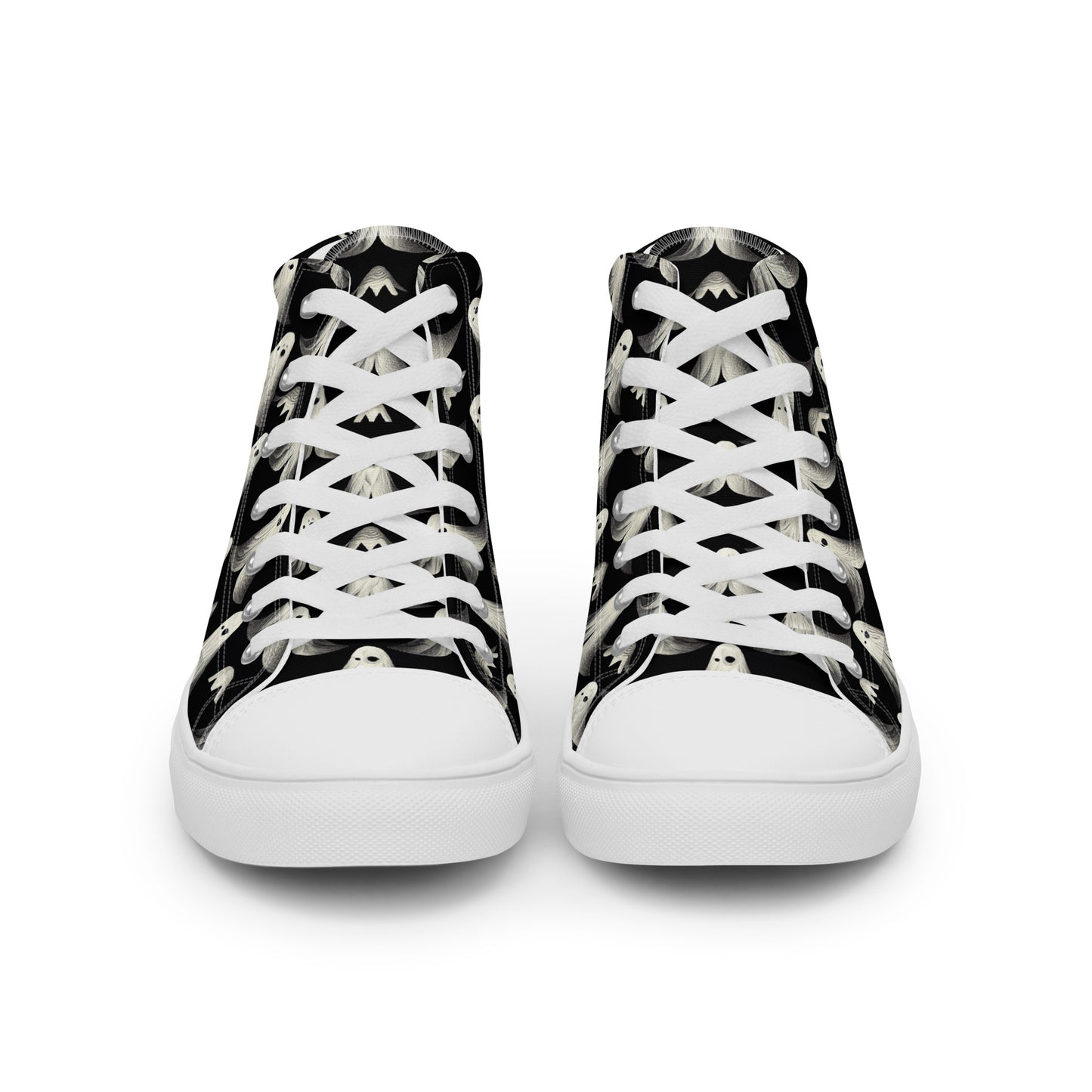 Ghostly Illusions Women’s high top canvas shoes