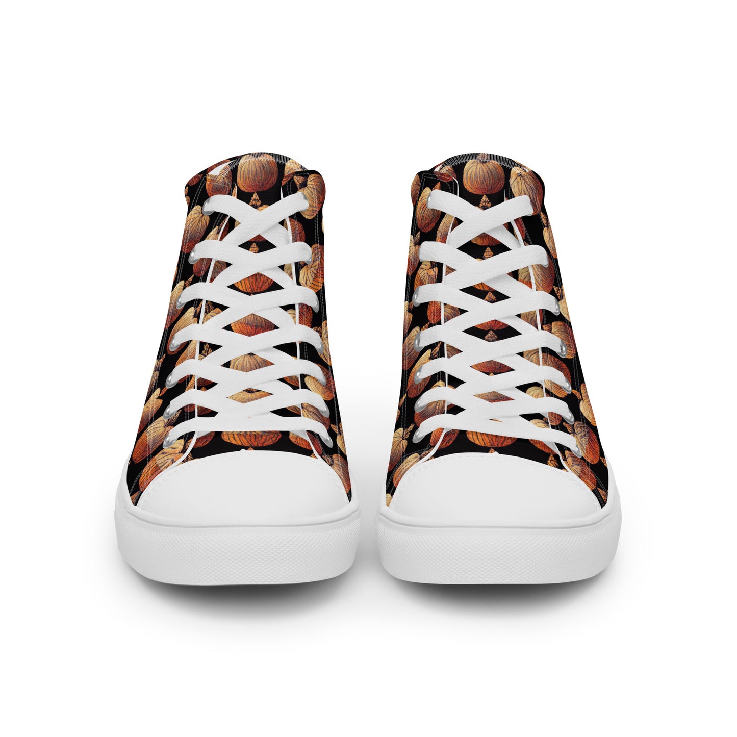 Pumpkin Spice Women’s high top canvas shoes