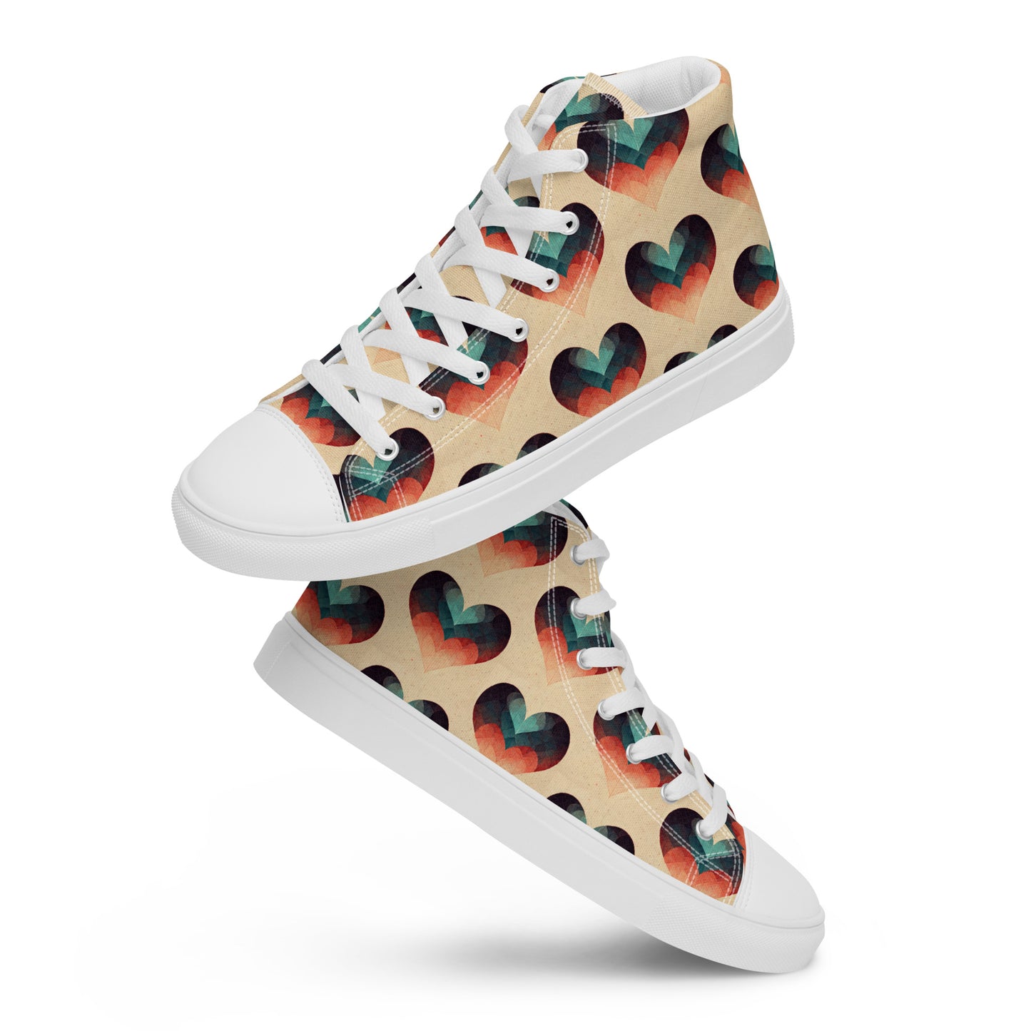 Romantic Reverie Women’s high top canvas shoes