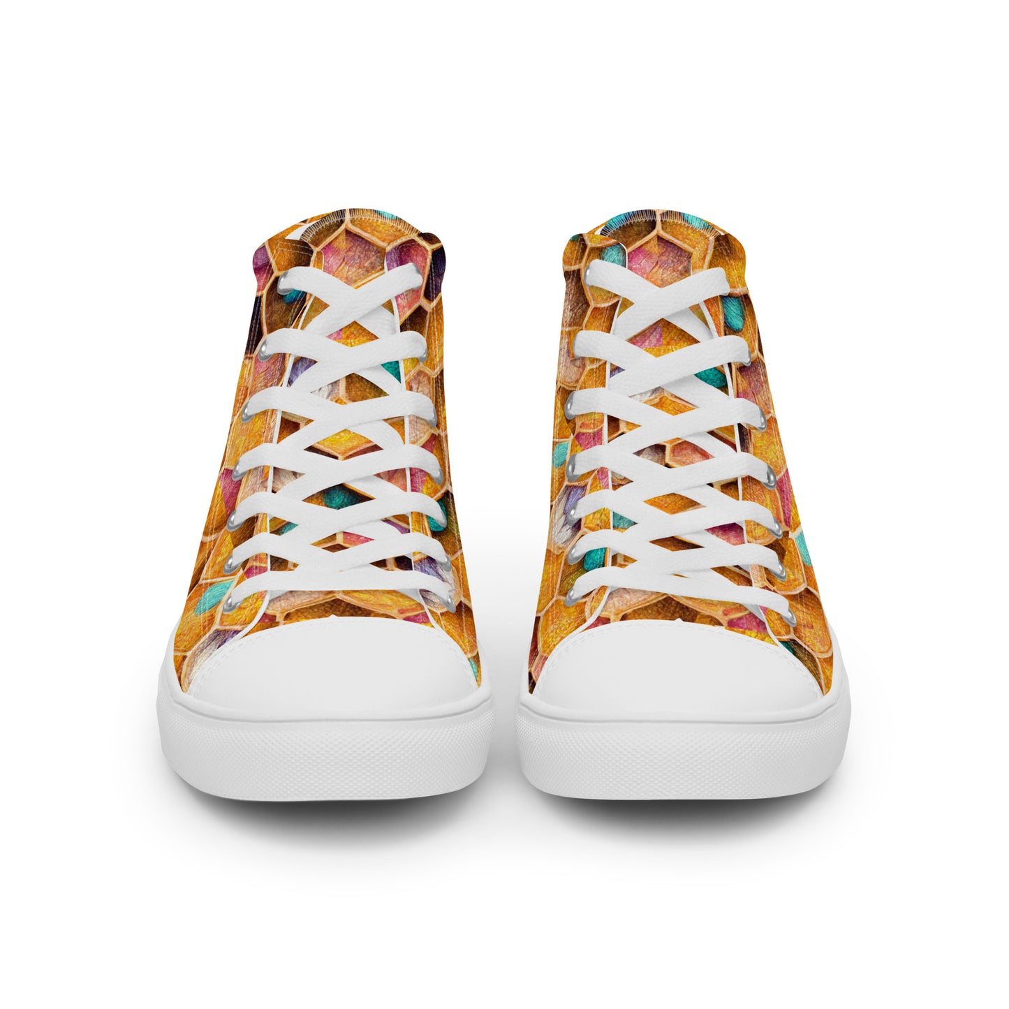 Buzzing With Color Women’s high top canvas shoes