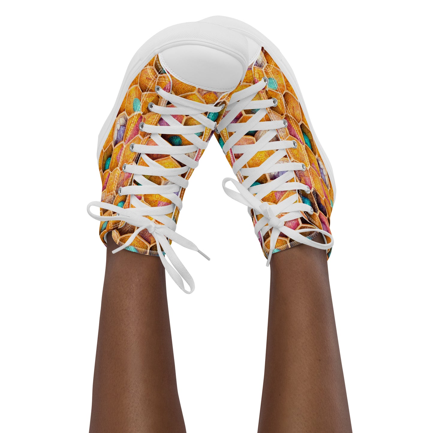 Buzzing With Color Women’s high top canvas shoes