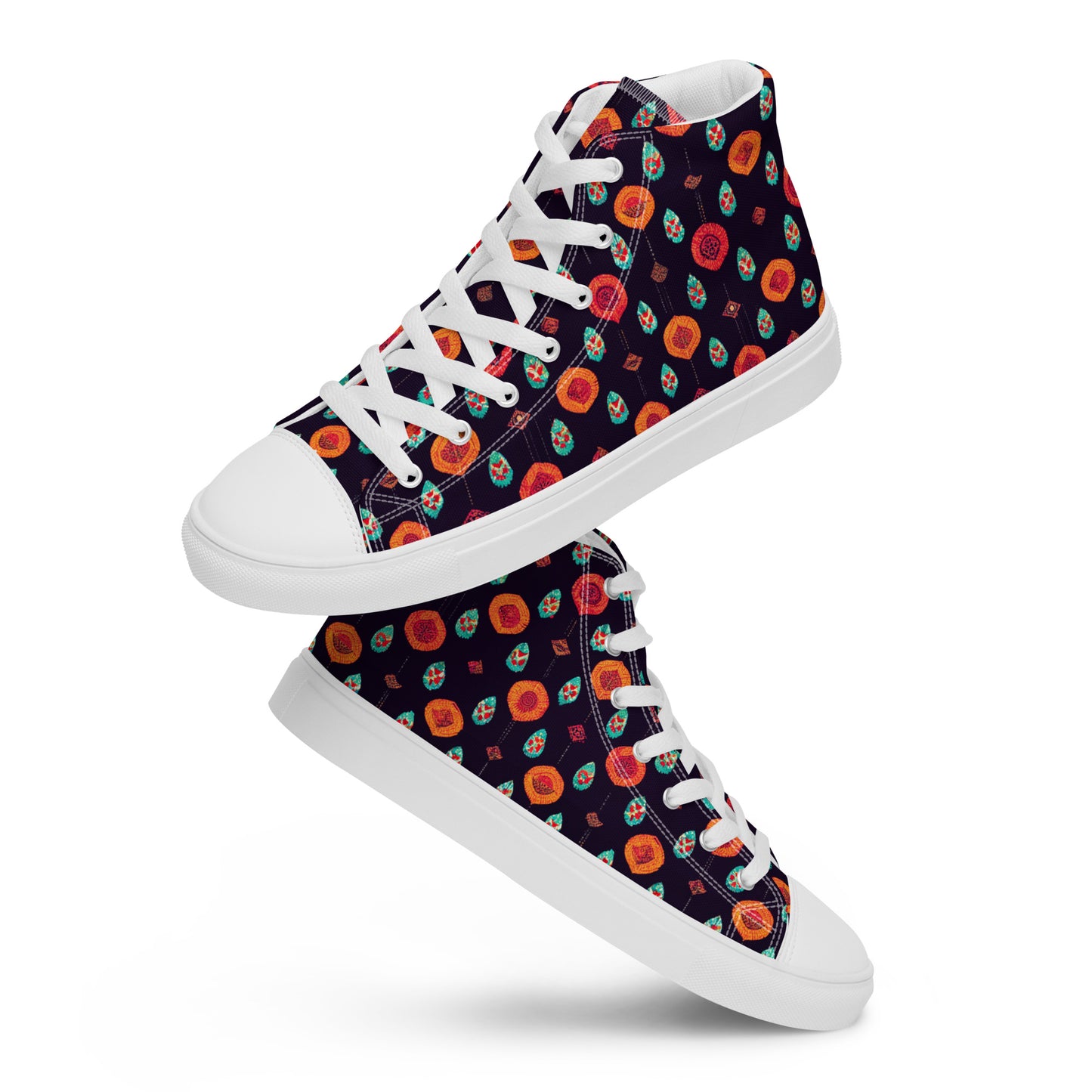 Free Spirited Flora Women’s high top canvas shoes