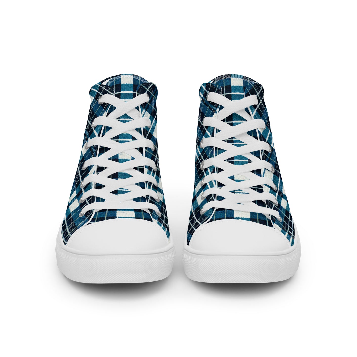 Highland Heritage Plaid Women’s high top canvas shoes