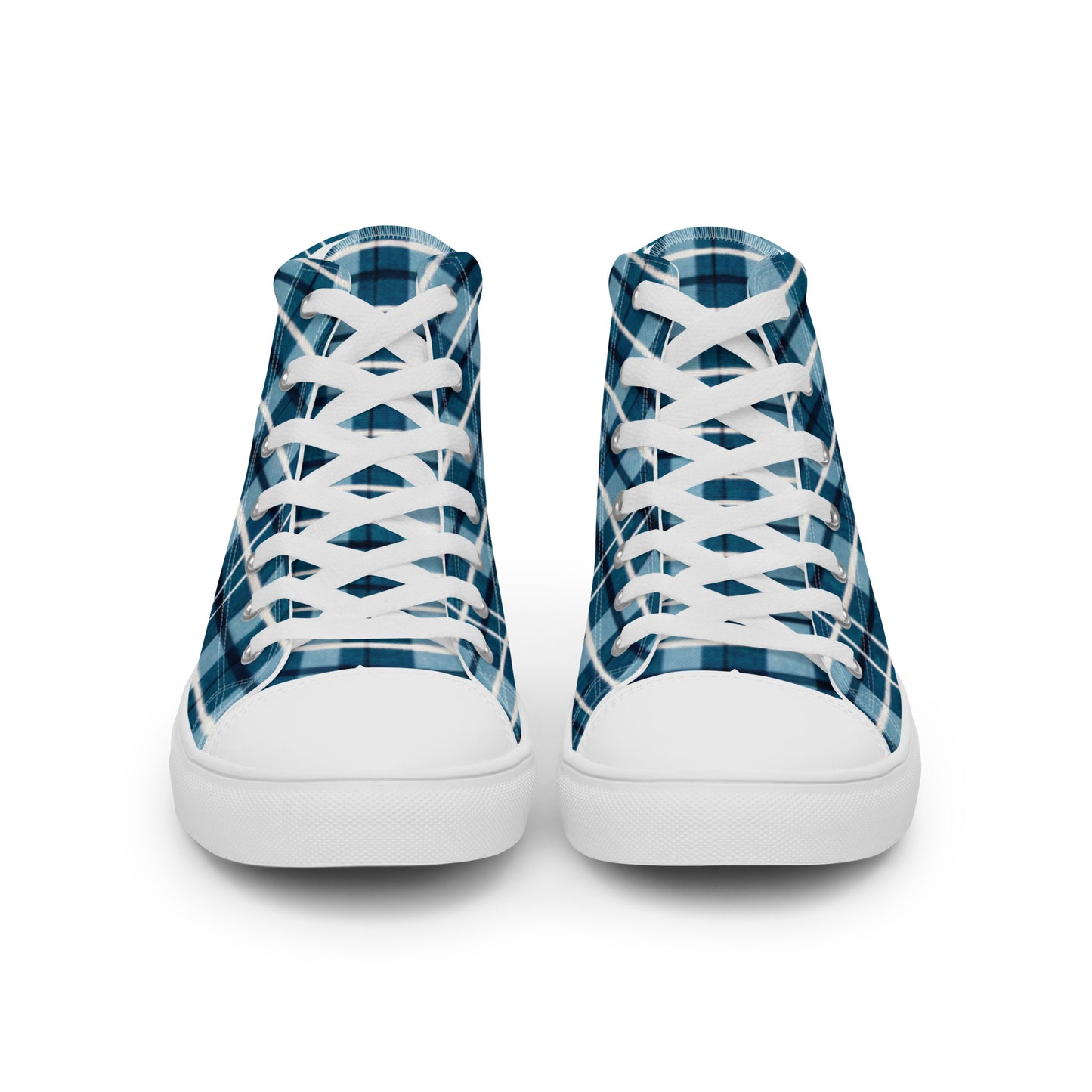 Scotsman’s Skyward Plaid Women’s high top canvas shoes