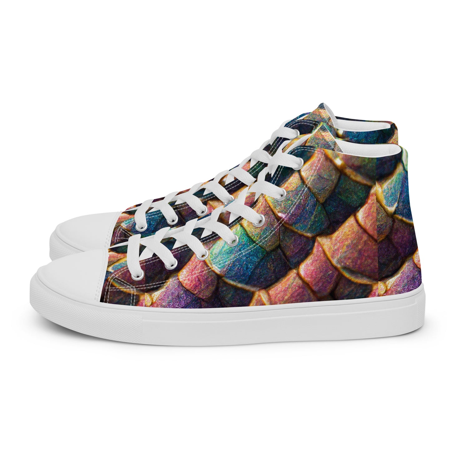 Joannesong, the Prismatic Wilderness Muse Women’s high top canvas shoes