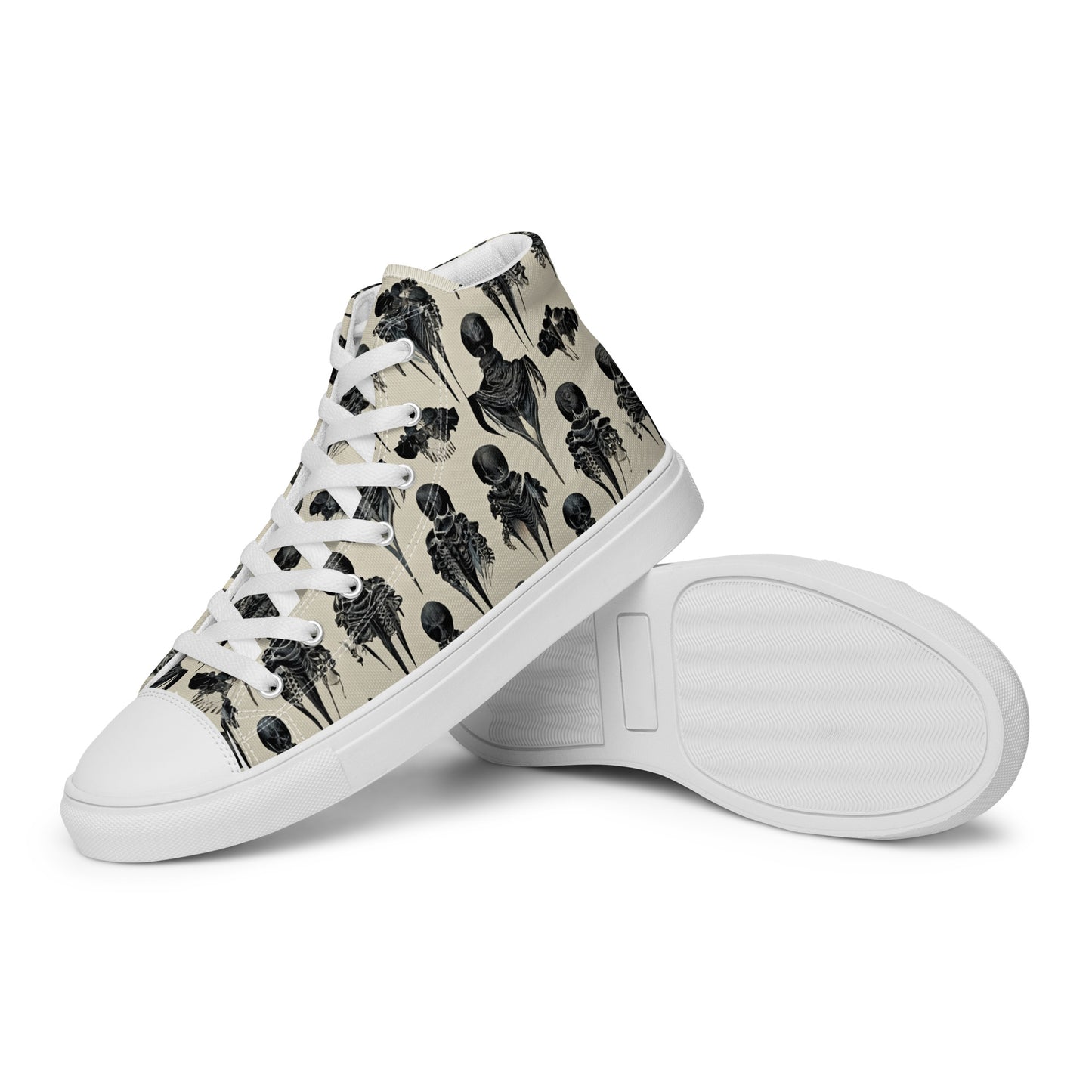 Bone Dance Women’s high top canvas shoes