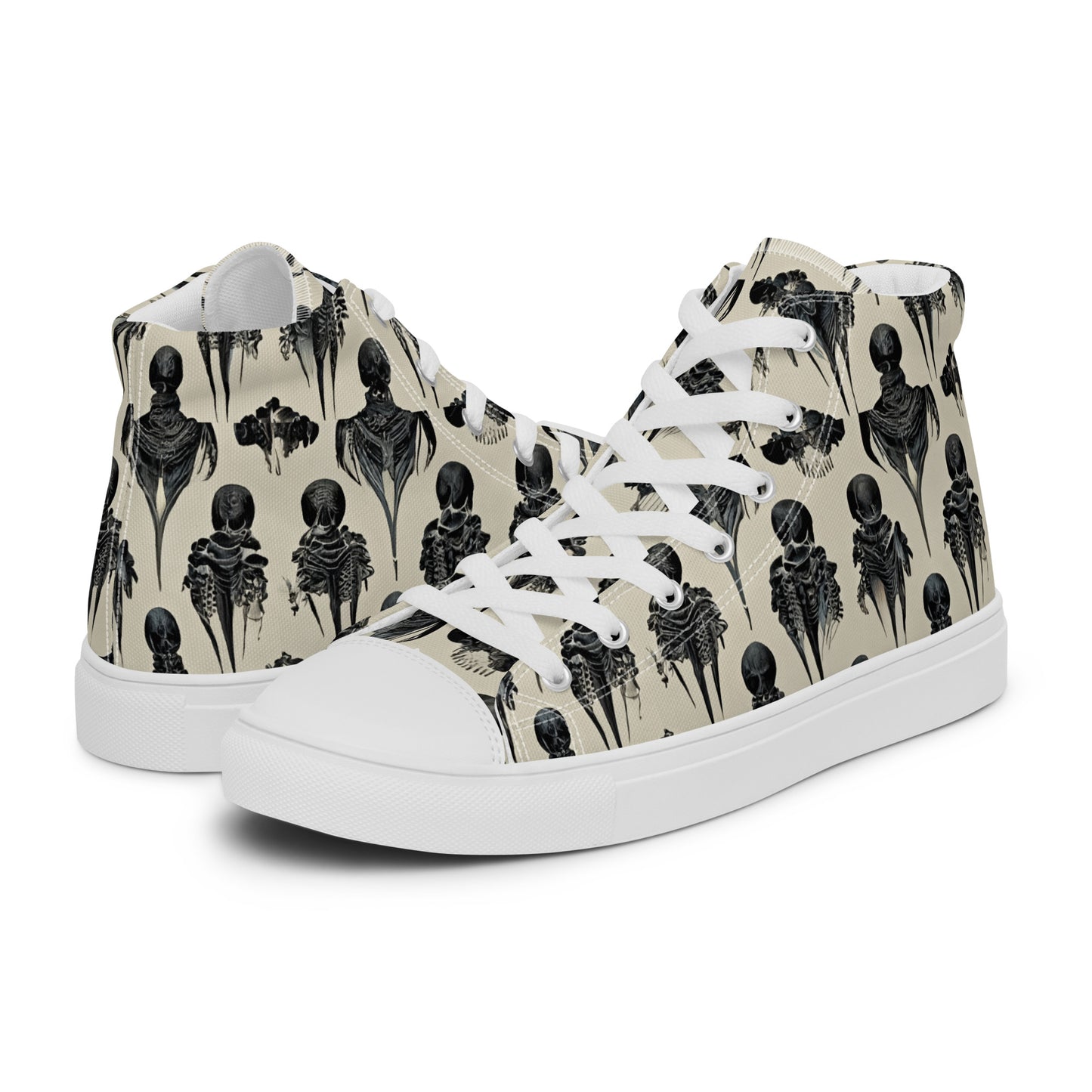 Bone Dance Women’s high top canvas shoes