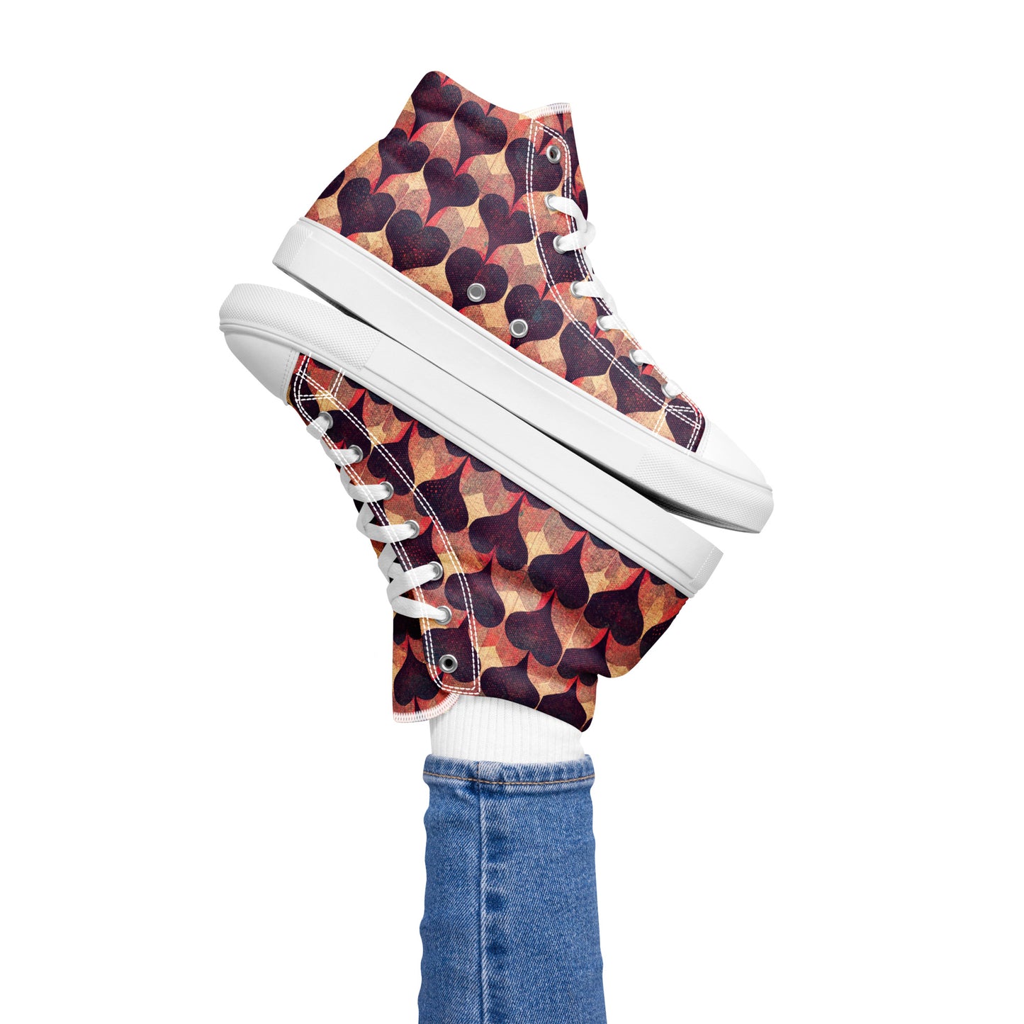 Loves Tapestry Women’s high top canvas shoes