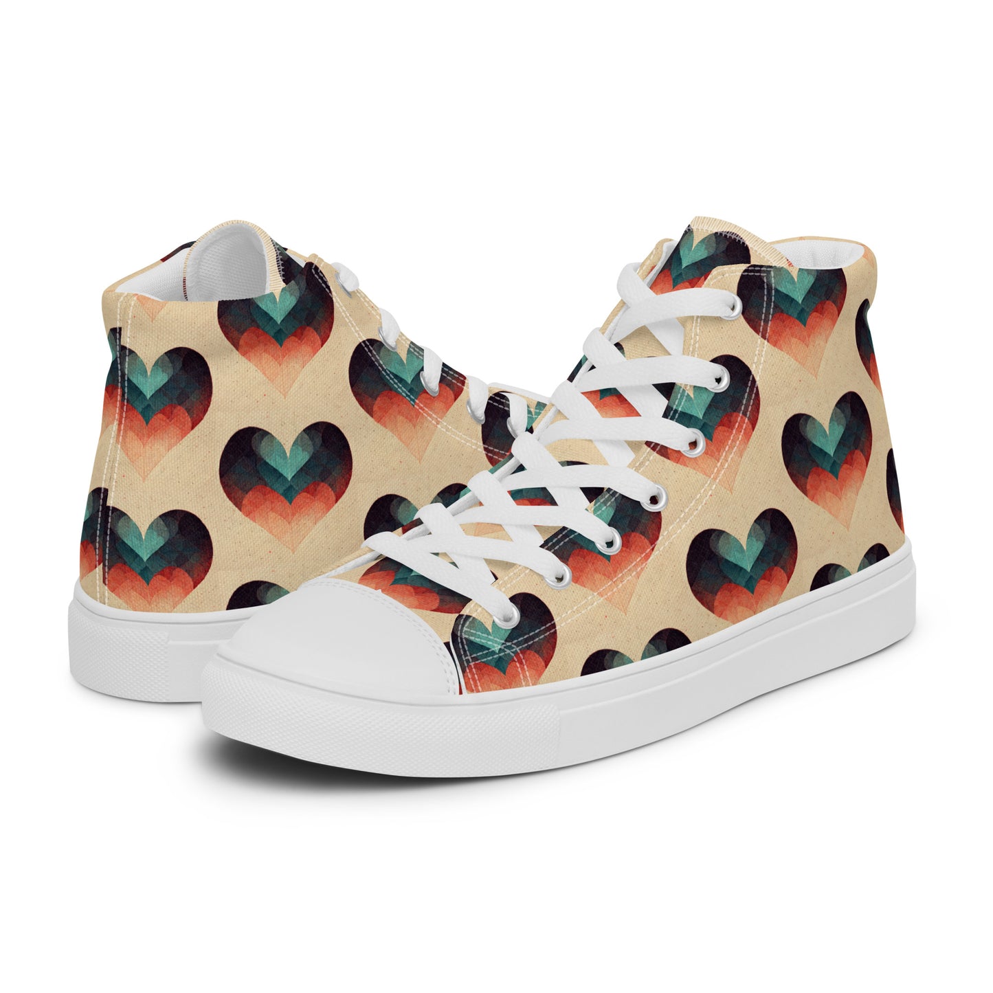 Romantic Reverie Women’s high top canvas shoes