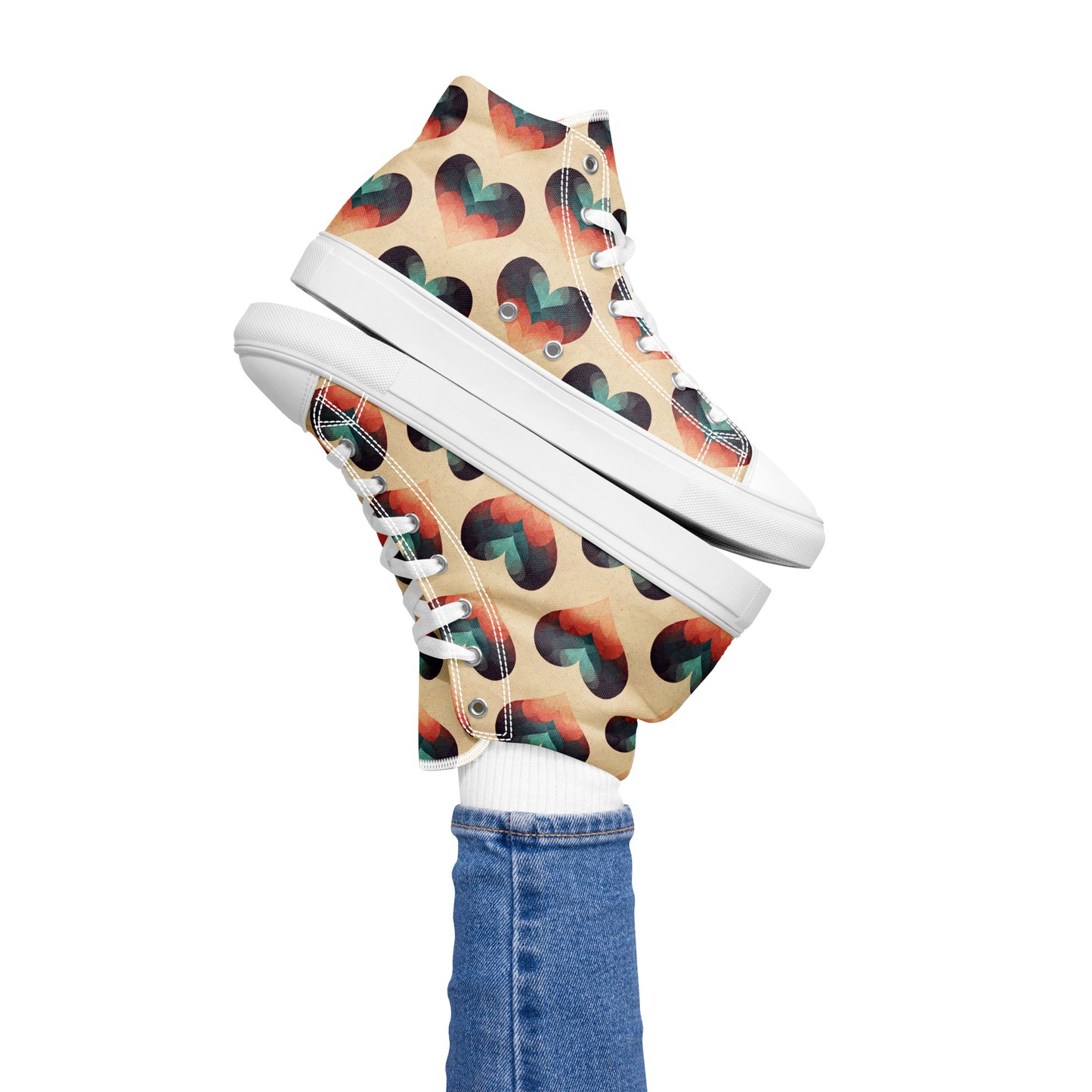 Romantic Reverie Women’s high top canvas shoes