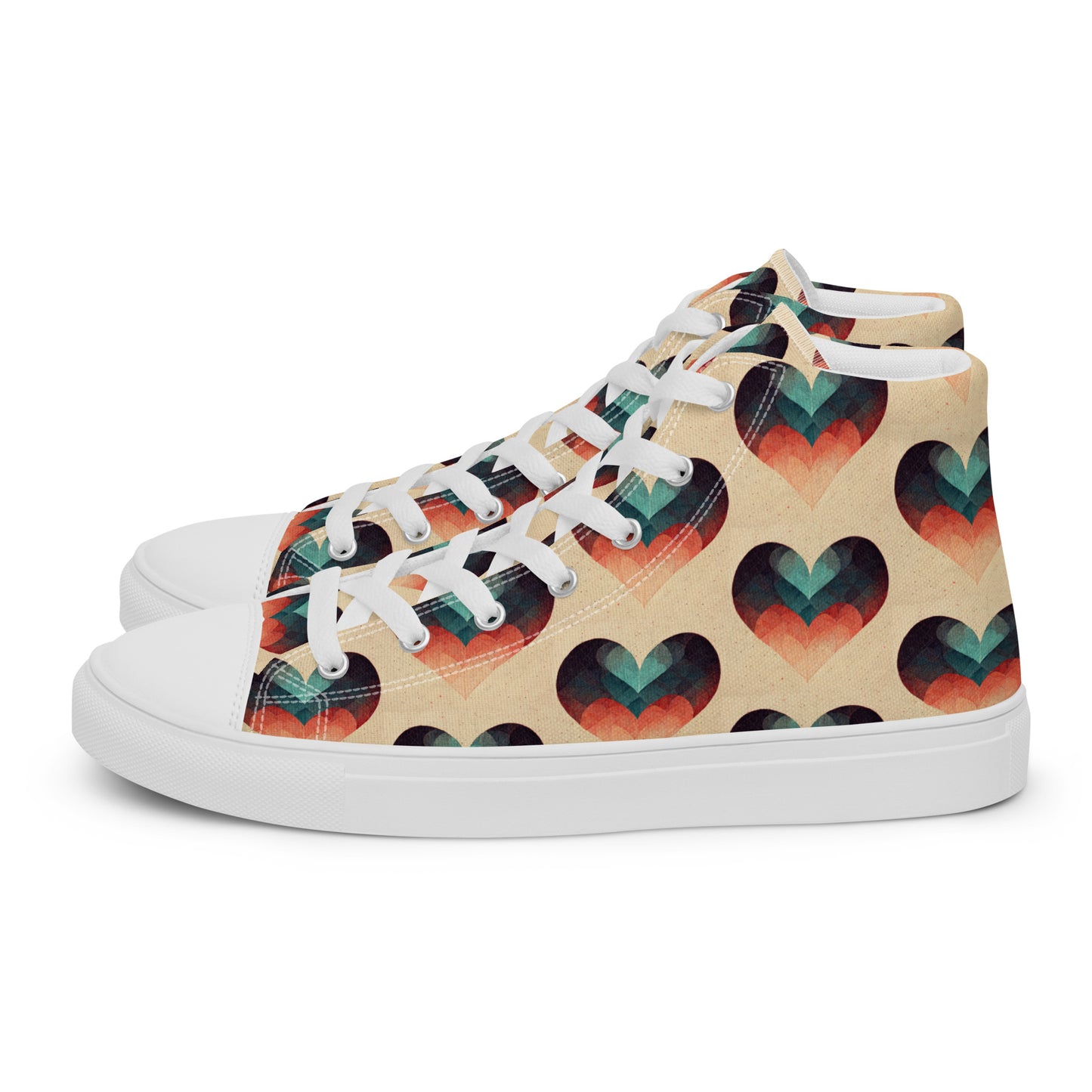 Romantic Reverie Women’s high top canvas shoes