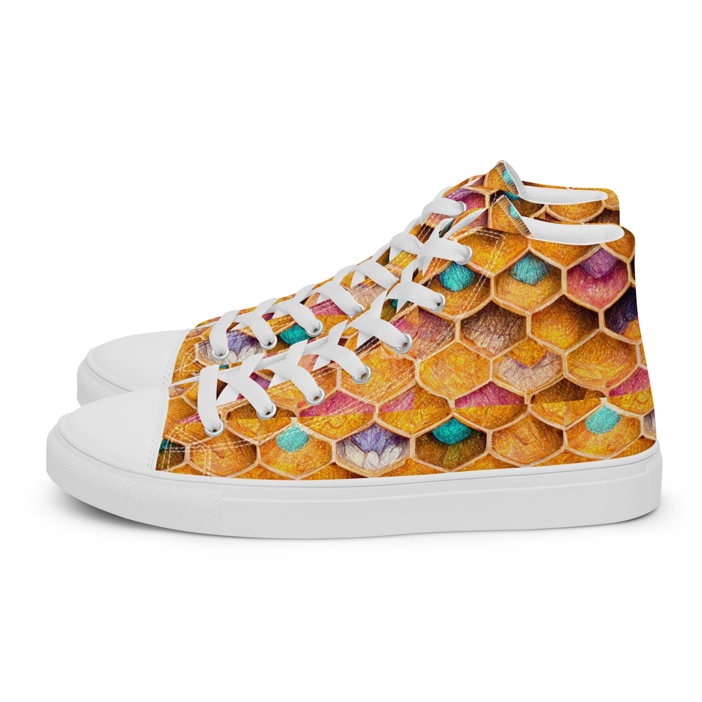 Buzzing With Color Women’s high top canvas shoes