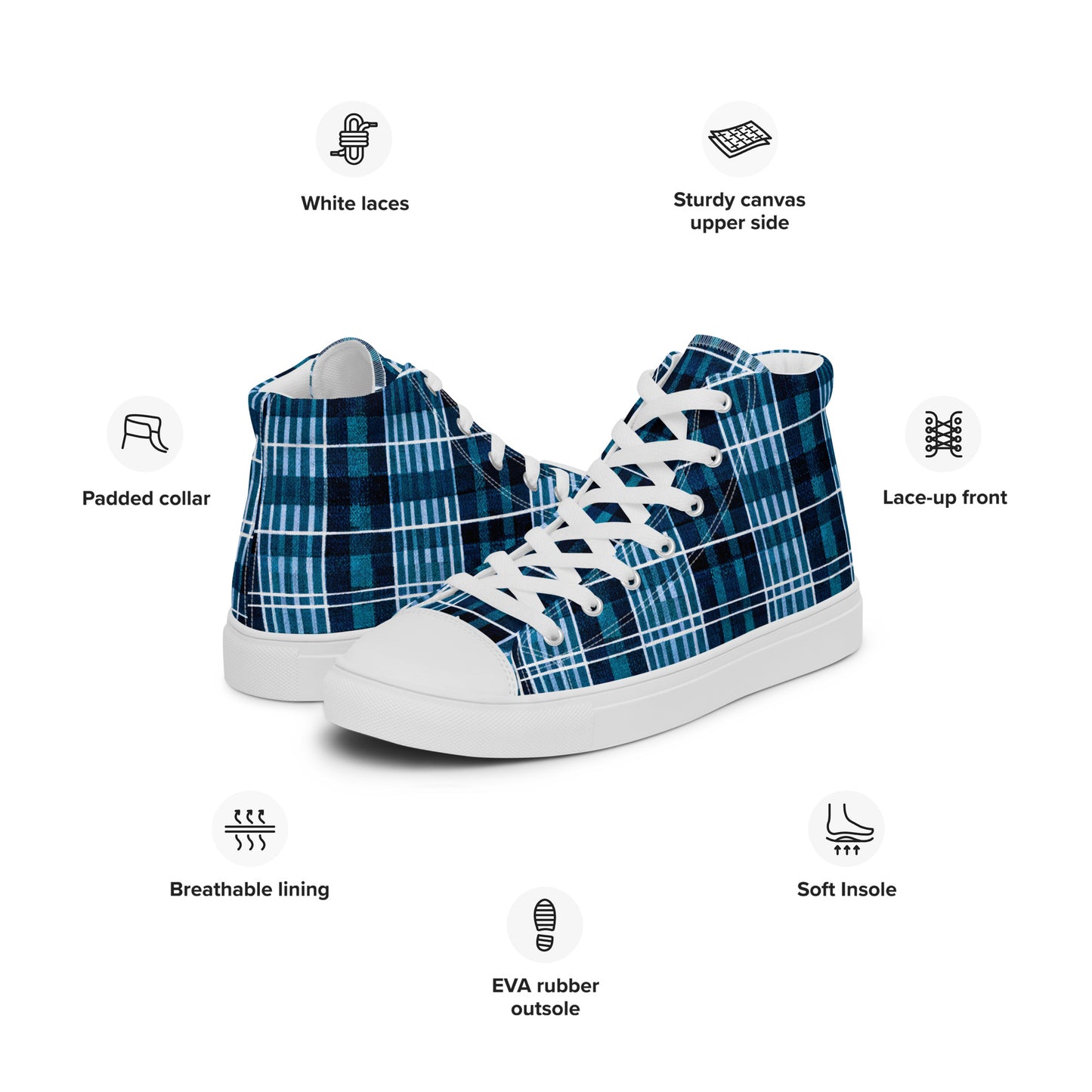 Clan Connection Women’s high top canvas shoes