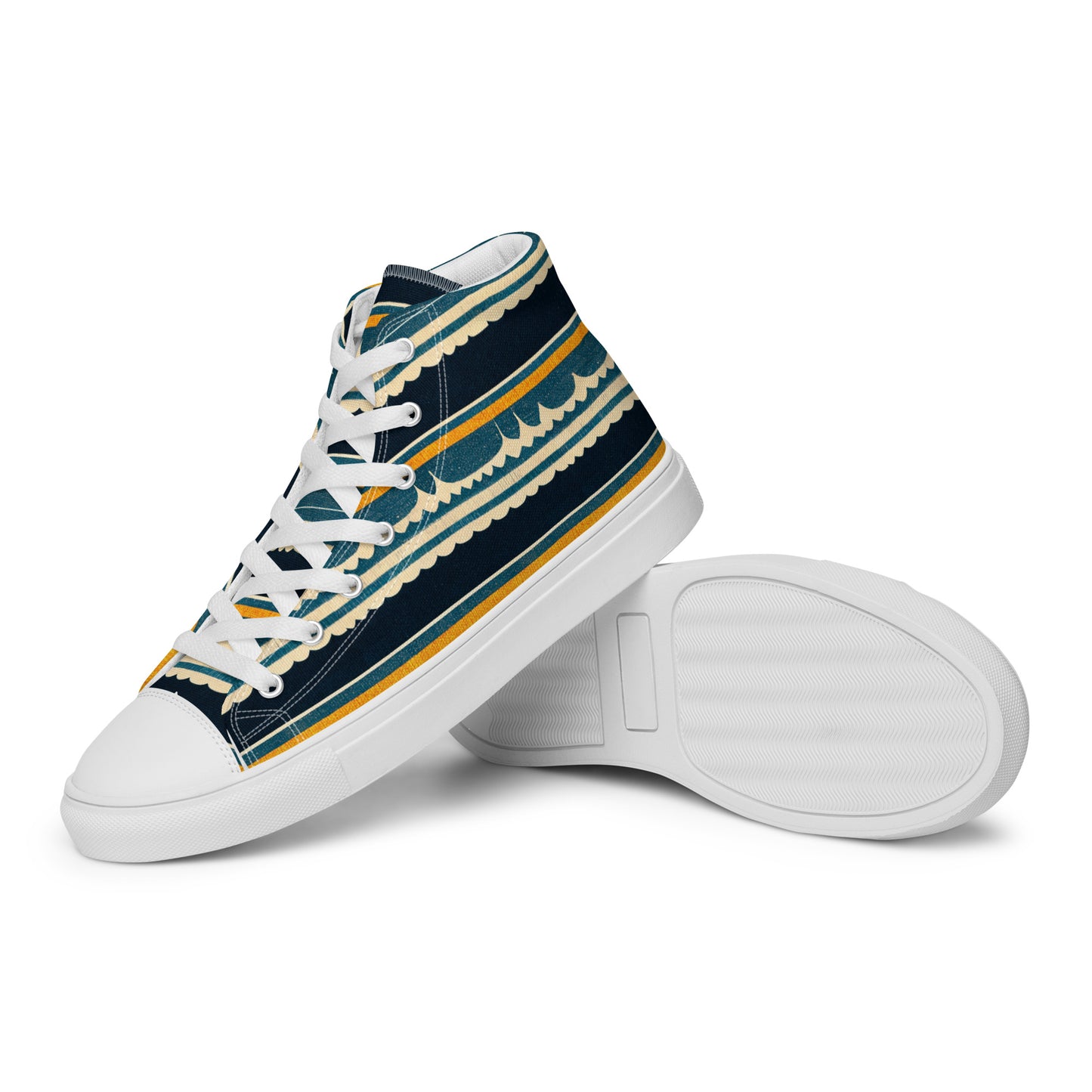 Ebb and Flow Women’s high top canvas shoes