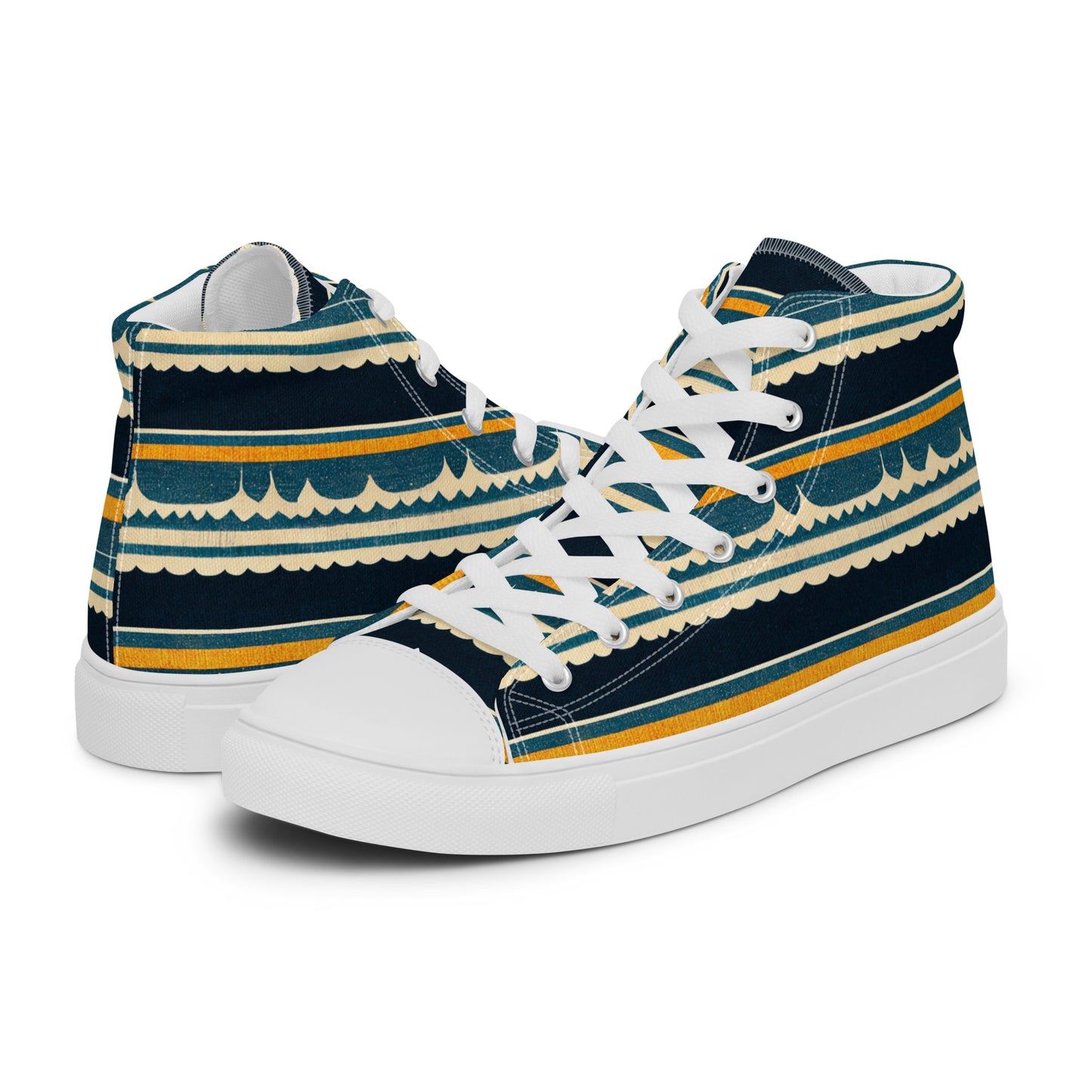 Ebb and Flow Women’s high top canvas shoes