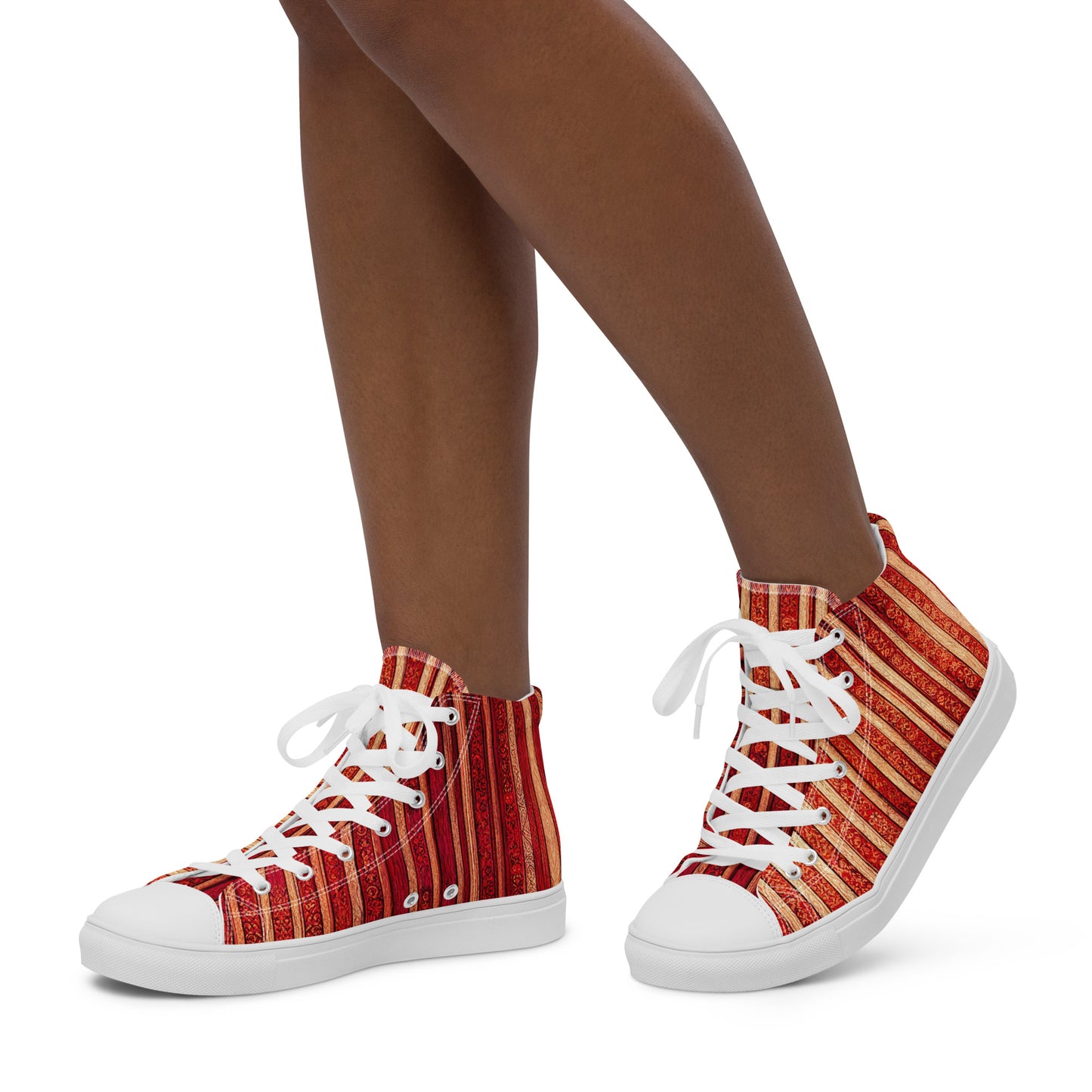 Intricate Carmine Women’s high top canvas shoes