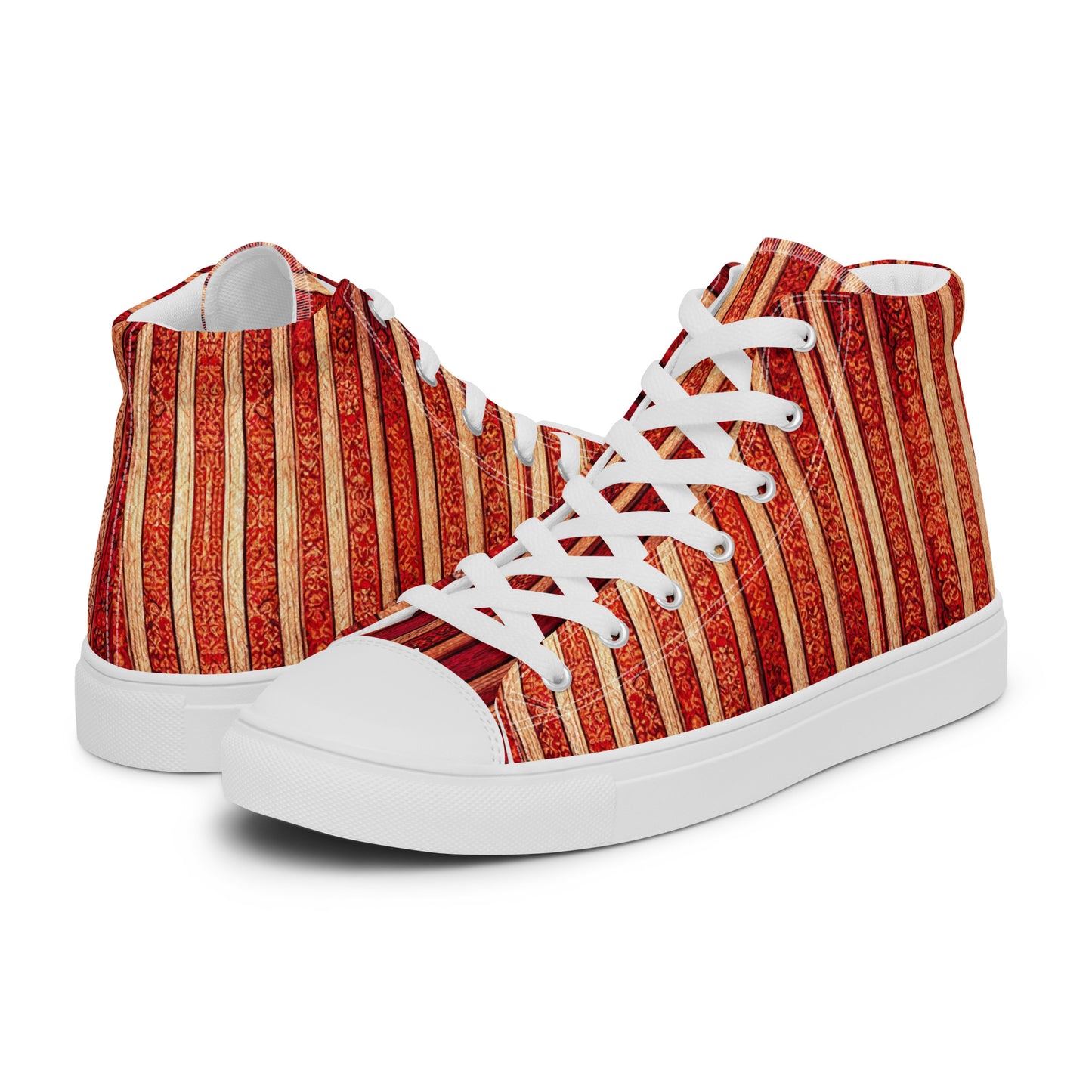 Intricate Carmine Women’s high top canvas shoes