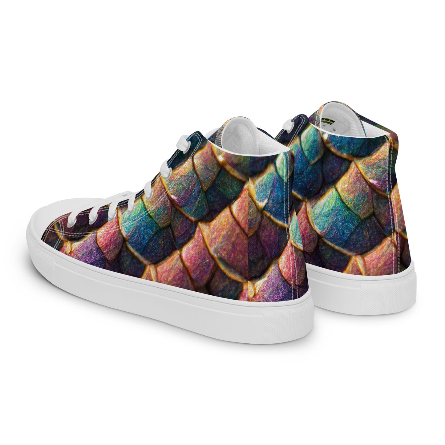 Joannesong, the Prismatic Wilderness Muse Women’s high top canvas shoes