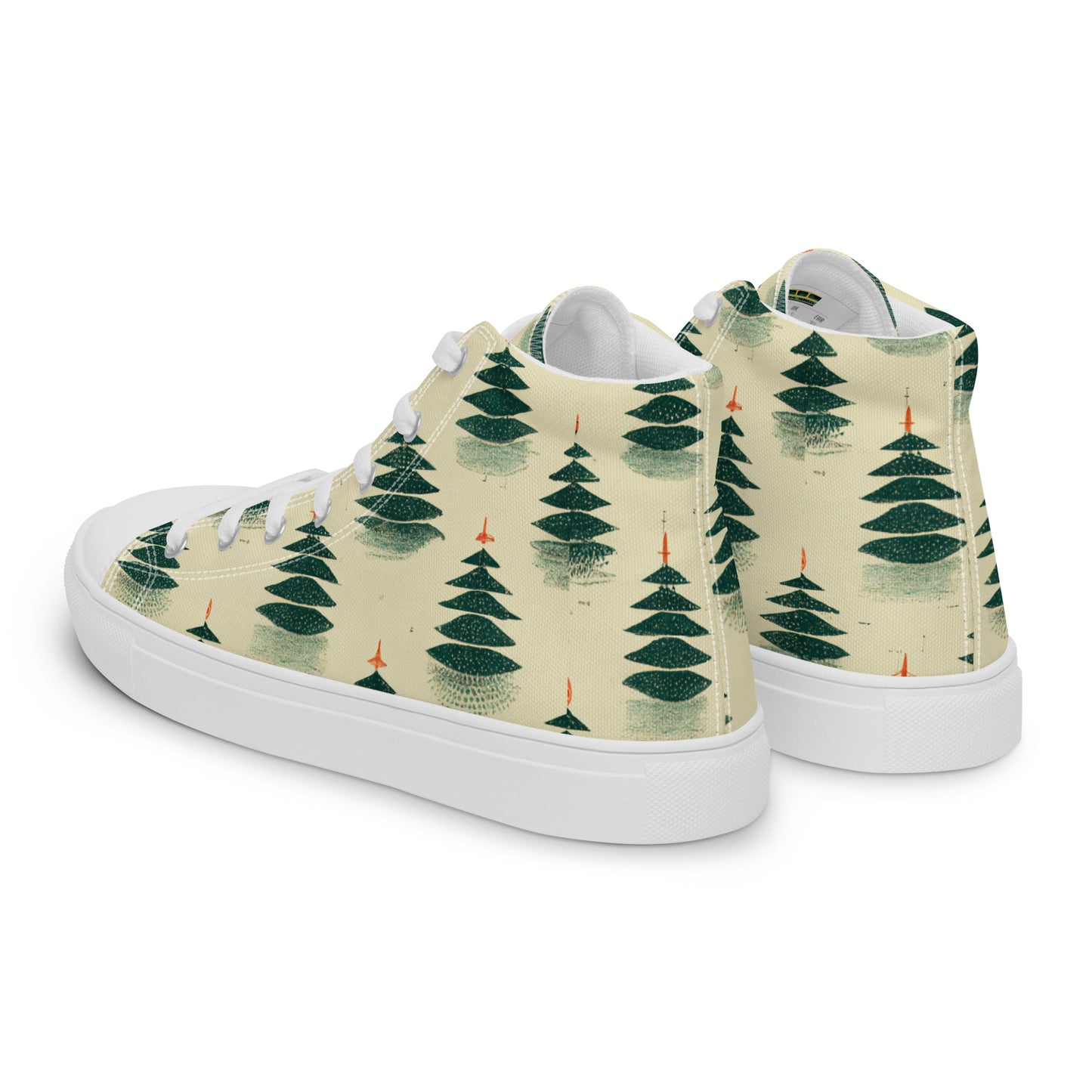 Merry Pine Parade Women’s high top canvas shoes