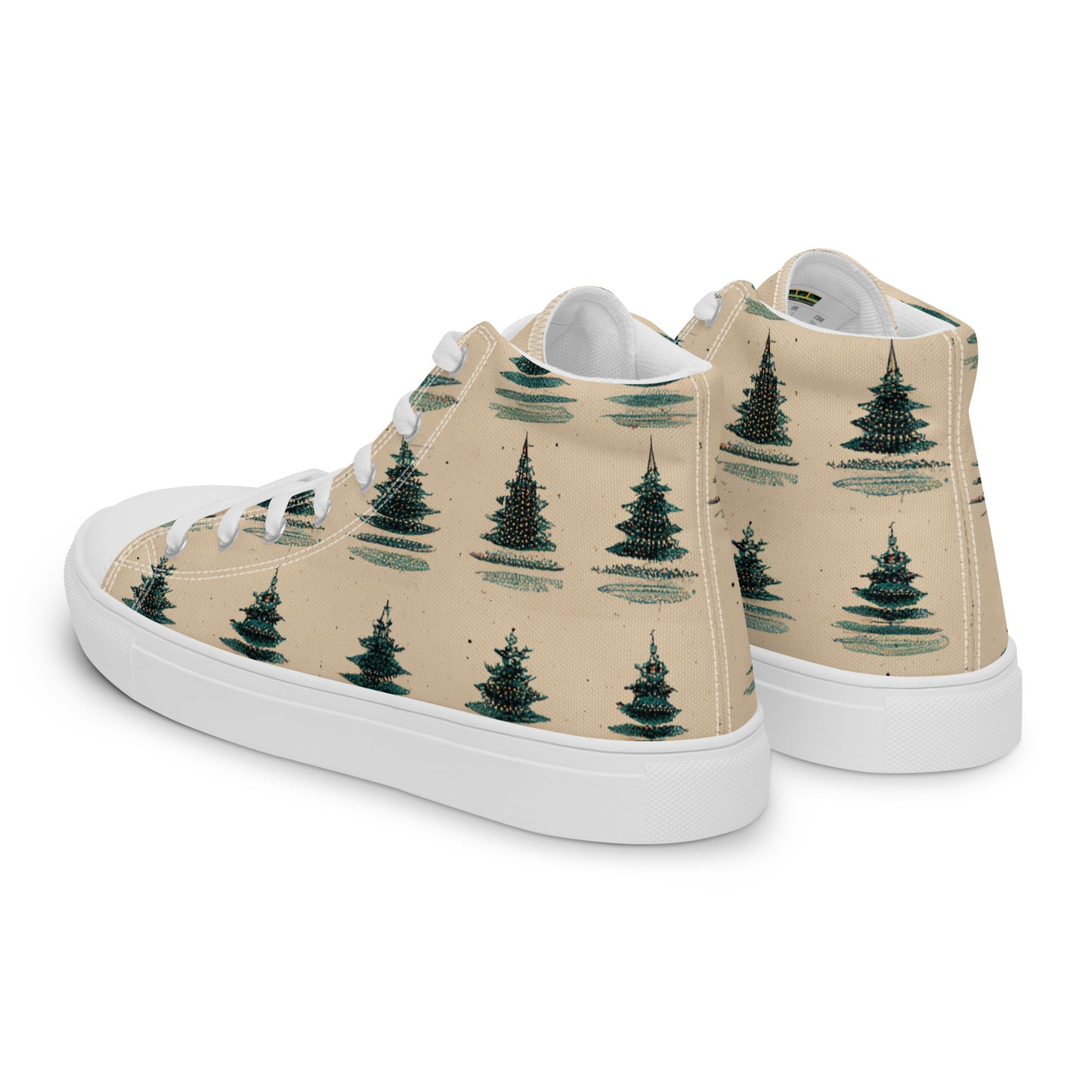 Yuletide Harmony Women’s high top canvas shoes