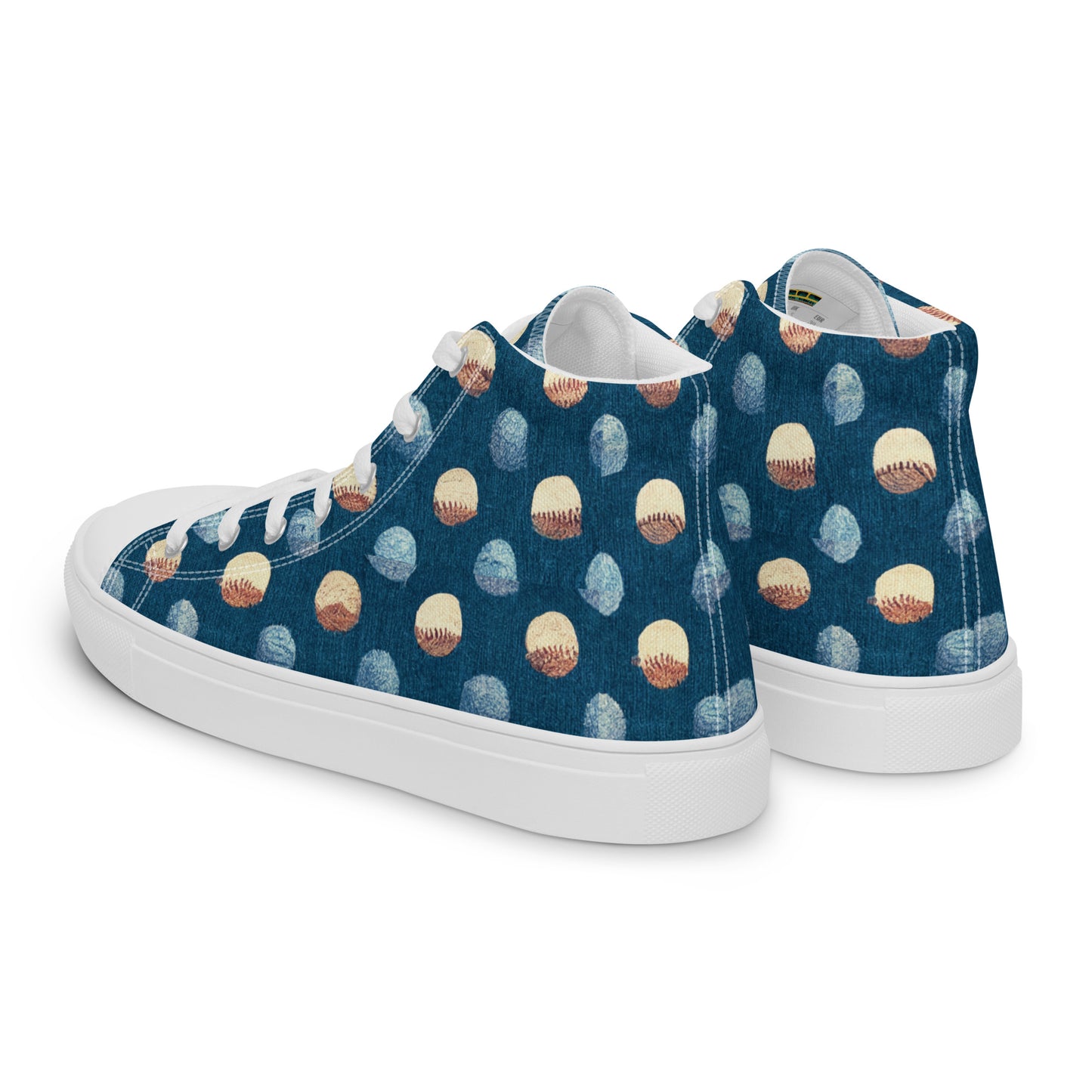 Play Ball Women’s high top canvas shoes