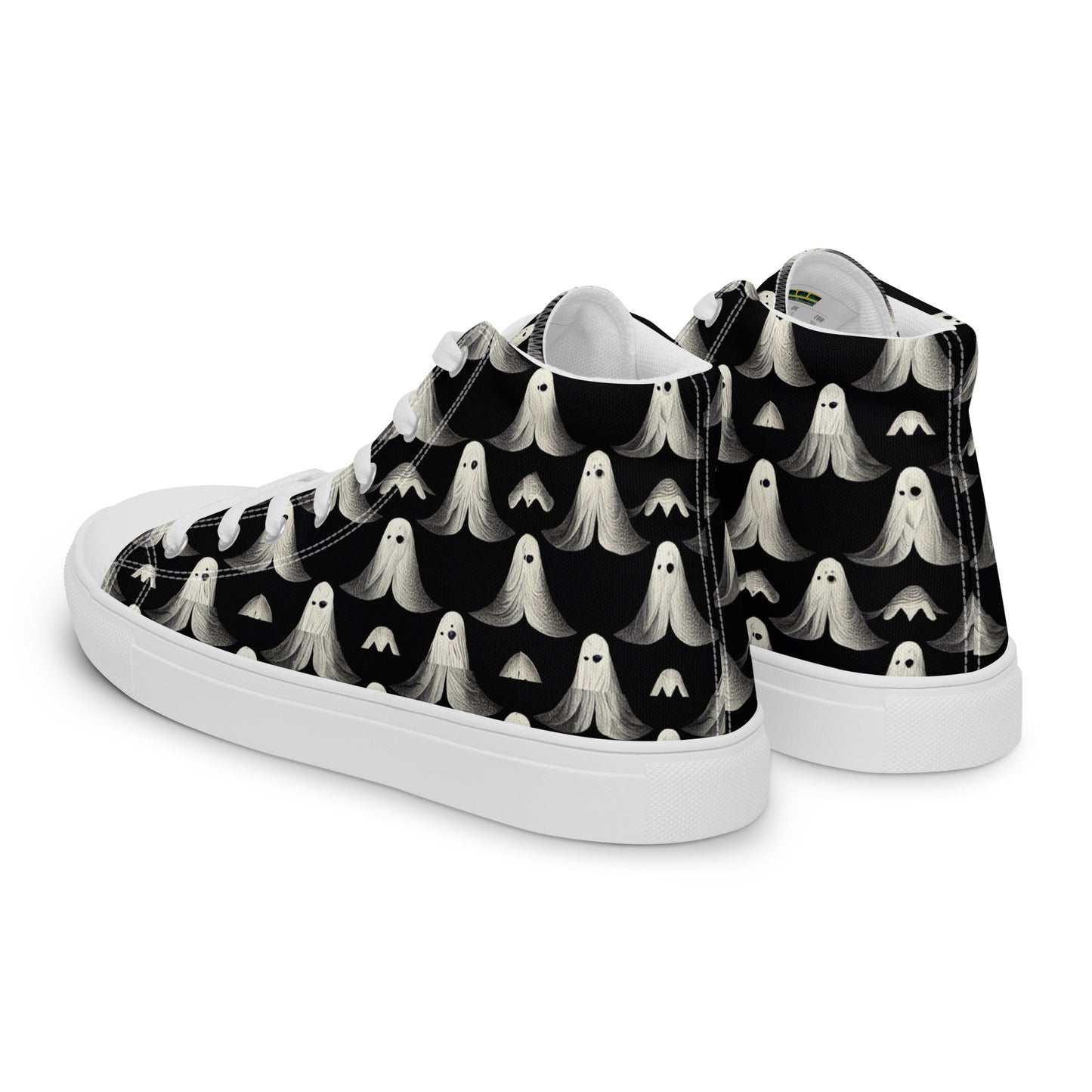 Ghostly Illusions Women’s high top canvas shoes