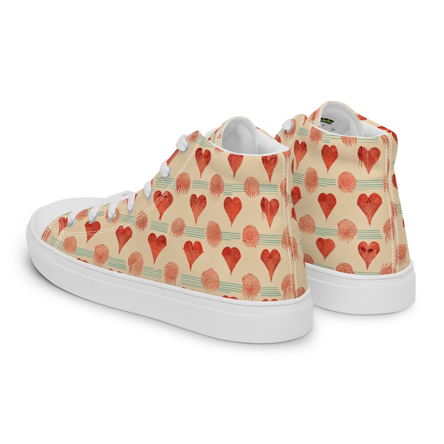 Loves Prints Women’s high top canvas shoes