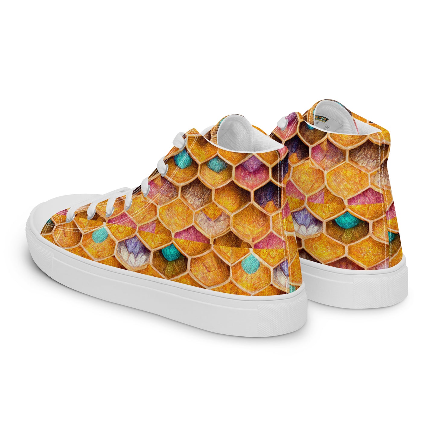 Buzzing With Color Women’s high top canvas shoes