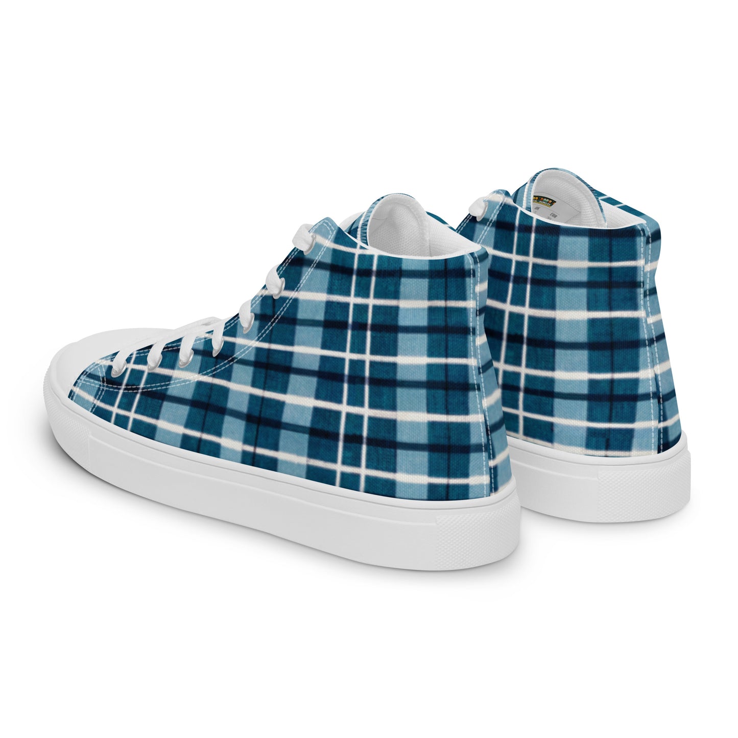 Scotsman’s Skyward Plaid Women’s high top canvas shoes