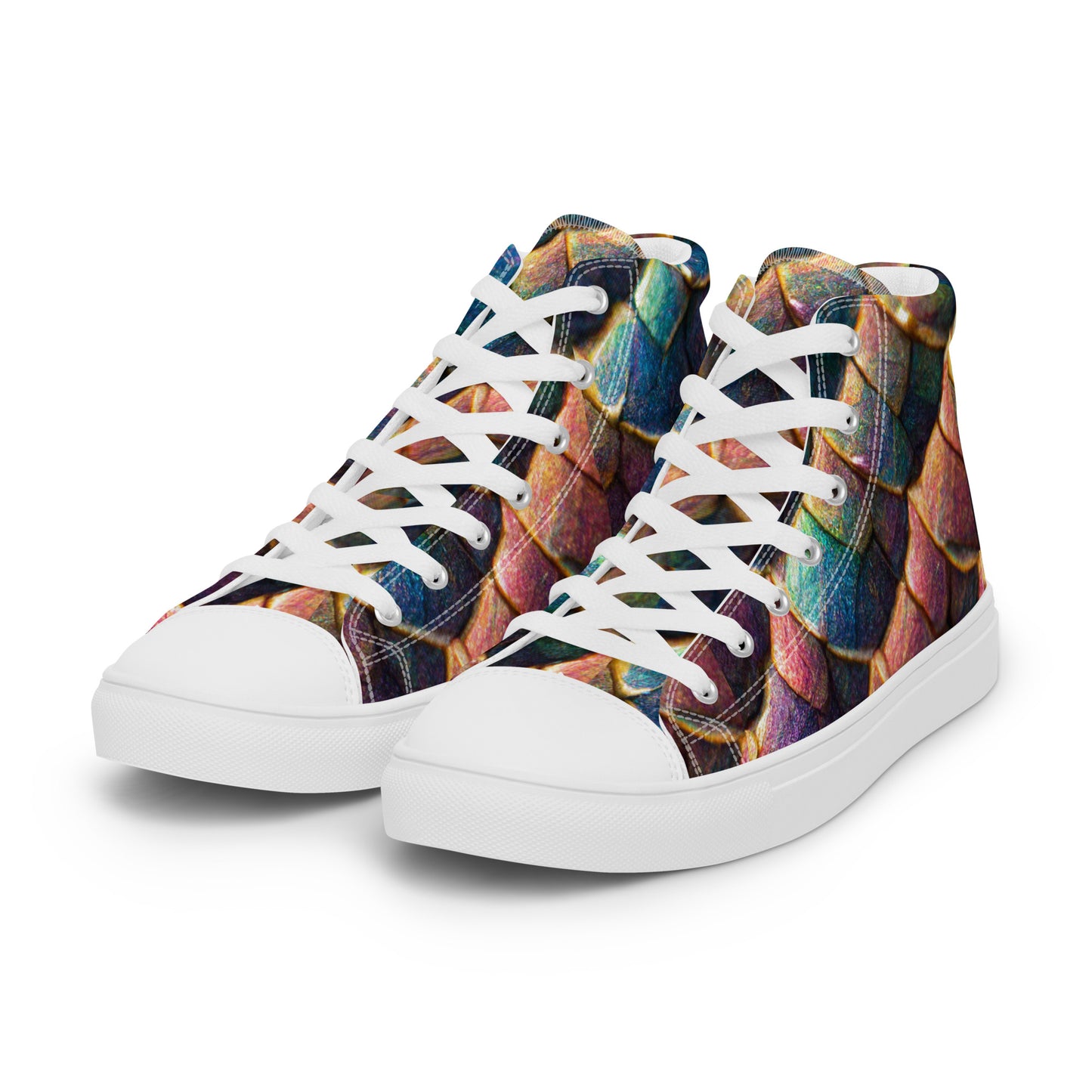 Joannesong, the Prismatic Wilderness Muse Women’s high top canvas shoes