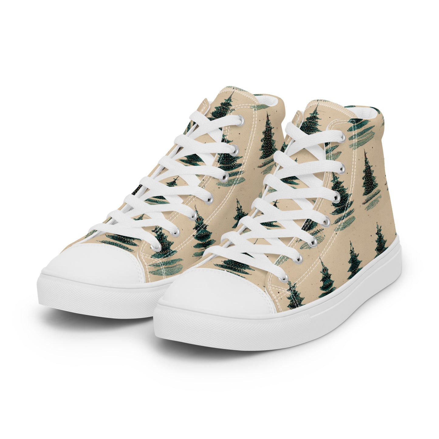 Yuletide Harmony Women’s high top canvas shoes