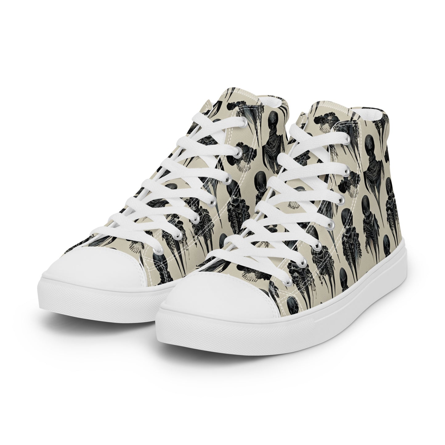 Bone Dance Women’s high top canvas shoes