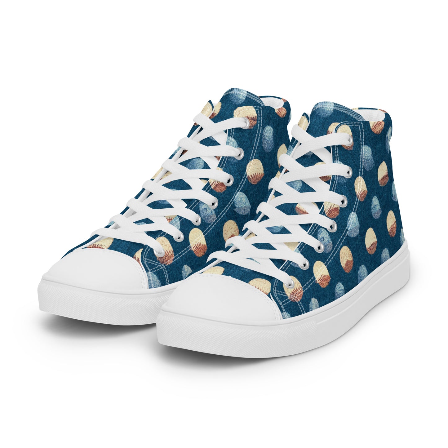 Play Ball Women’s high top canvas shoes