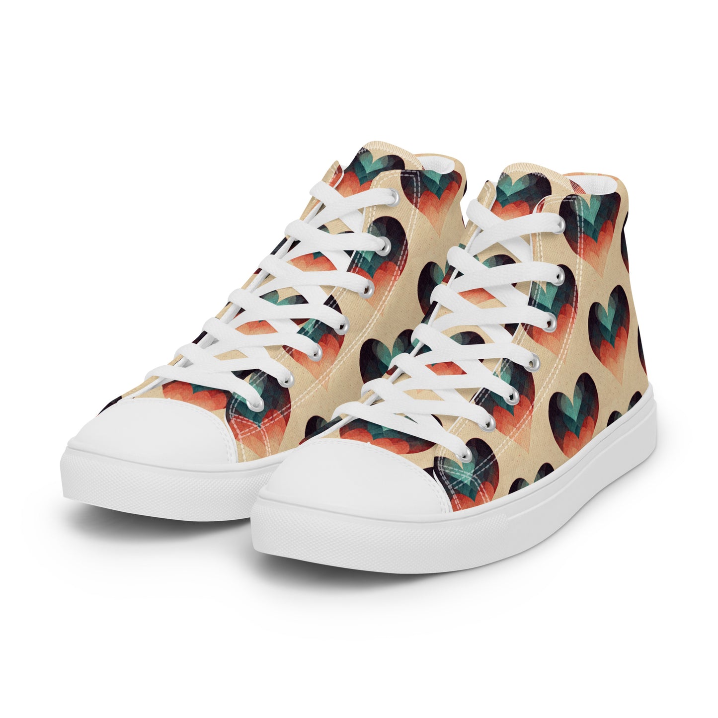 Romantic Reverie Women’s high top canvas shoes