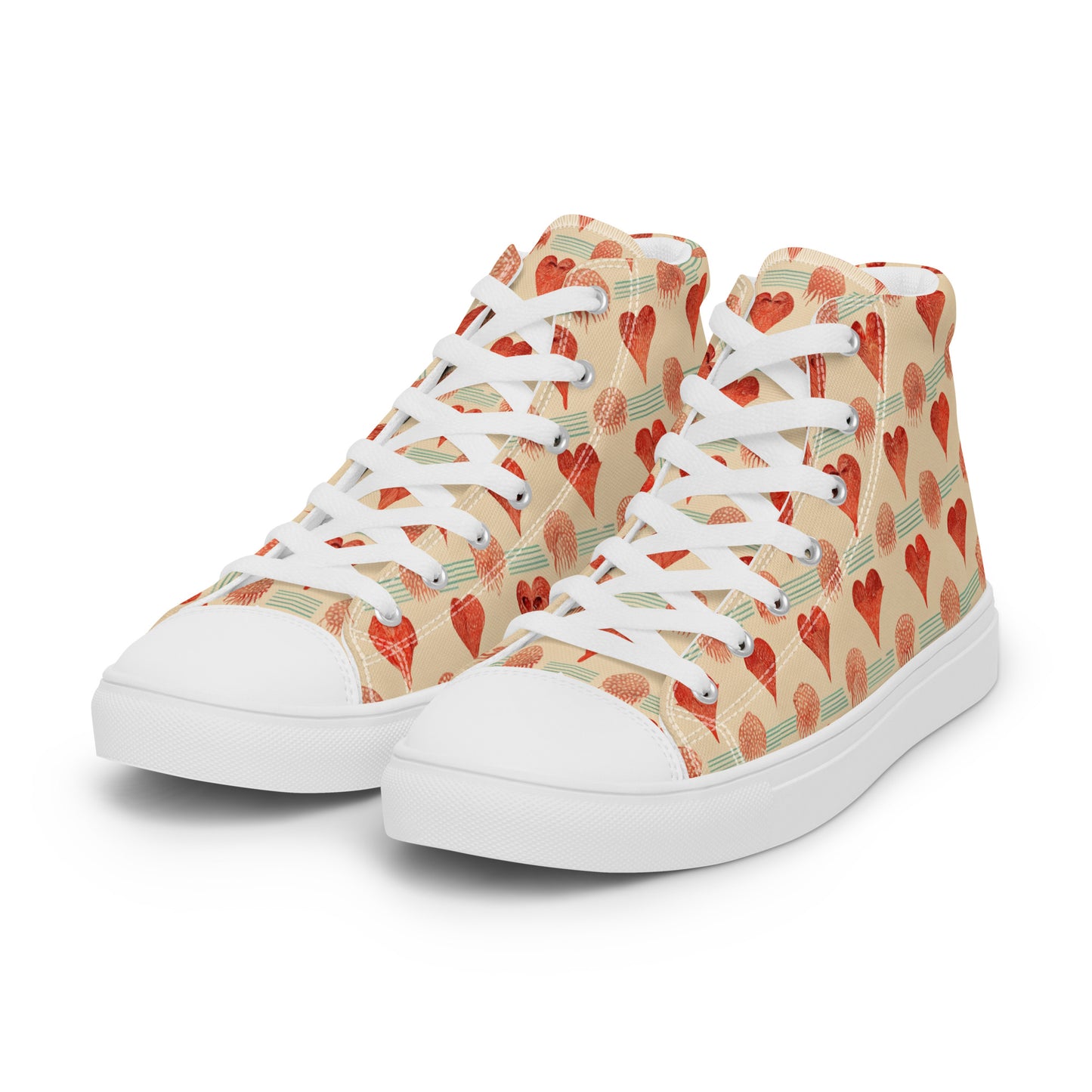 Loves Prints Women’s high top canvas shoes