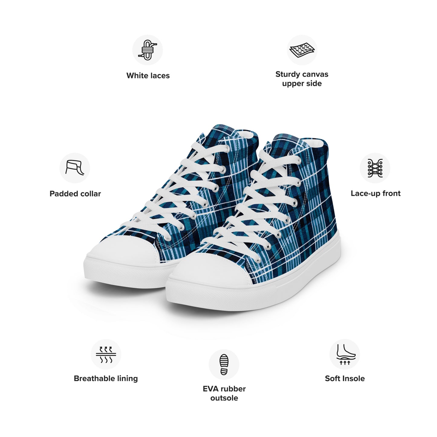 Clan Connection Women’s high top canvas shoes