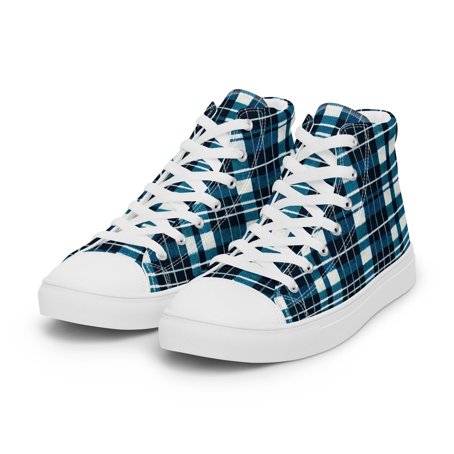 Highland Heritage Plaid Women’s high top canvas shoes