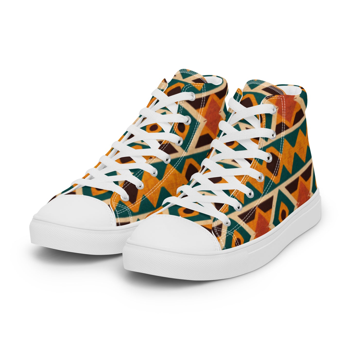 Tropical Diamond Tango Women’s high top canvas shoes