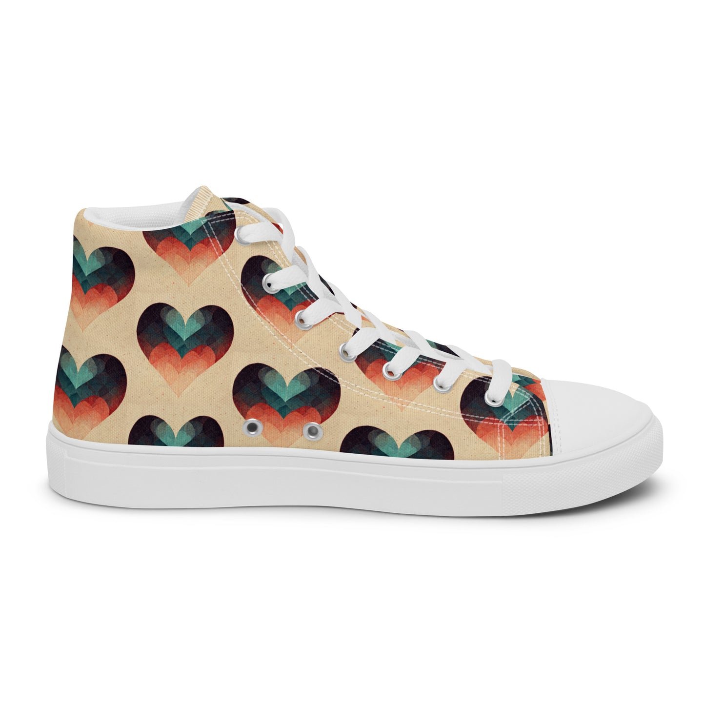 Romantic Reverie Women’s high top canvas shoes