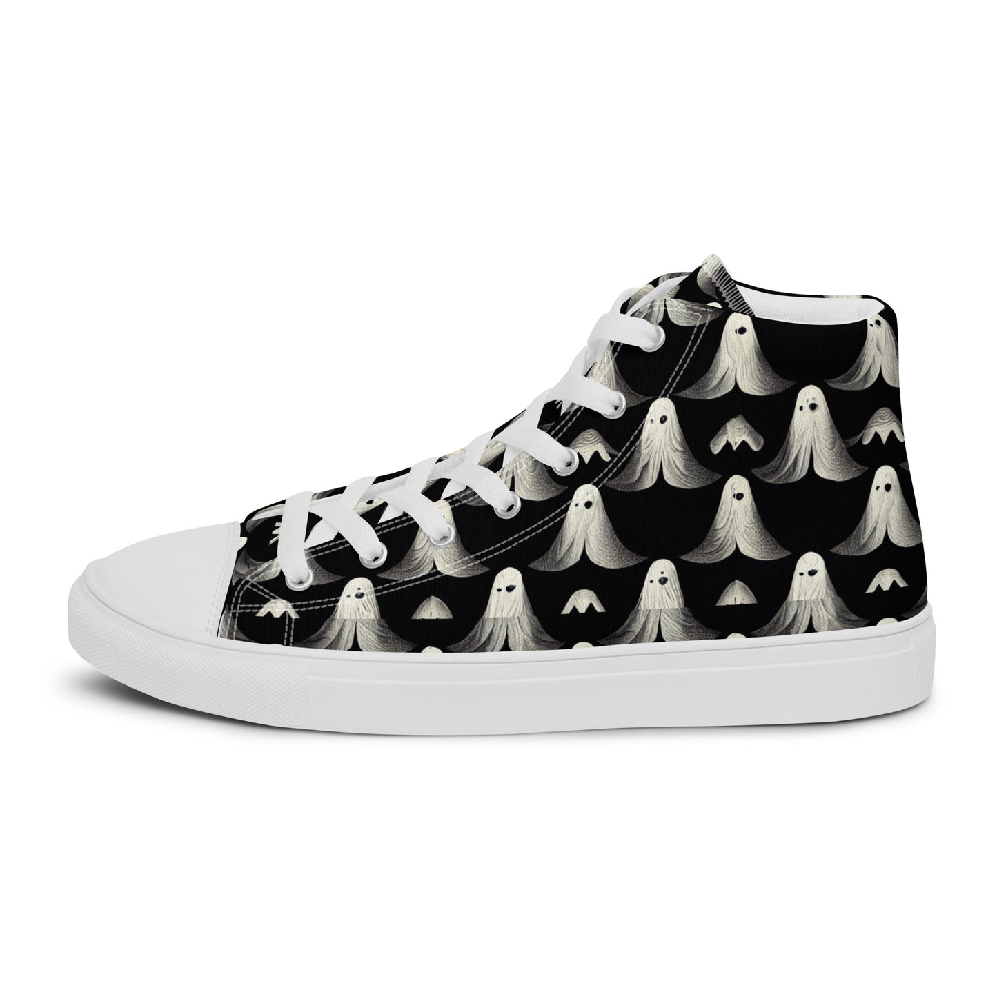 Ghostly Illusions Women’s high top canvas shoes