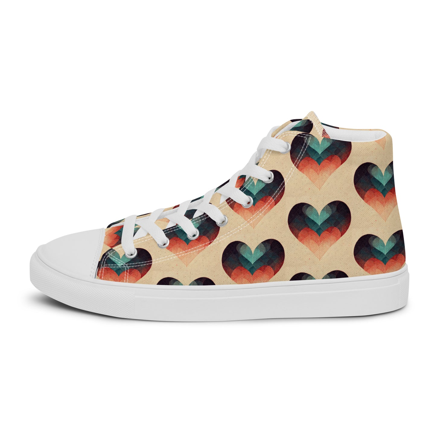 Romantic Reverie Women’s high top canvas shoes