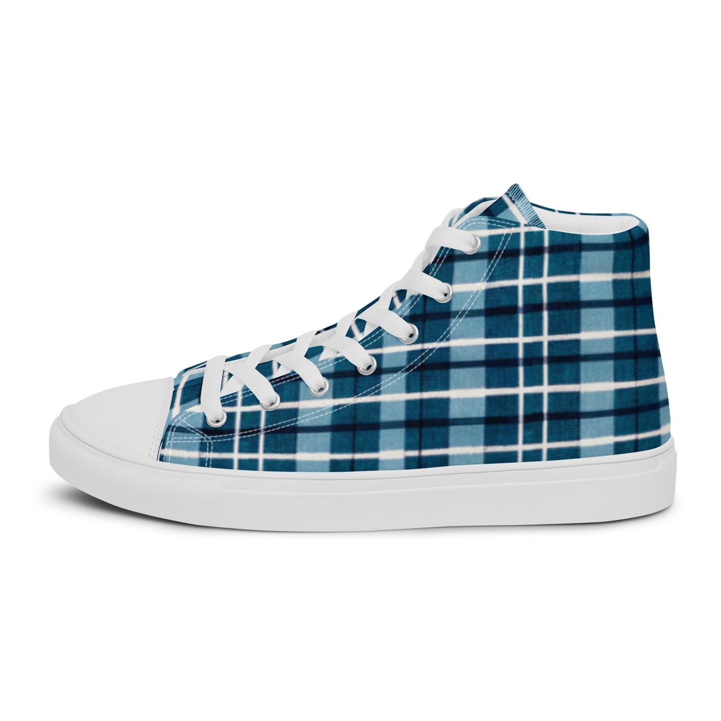 Scotsman’s Skyward Plaid Women’s high top canvas shoes