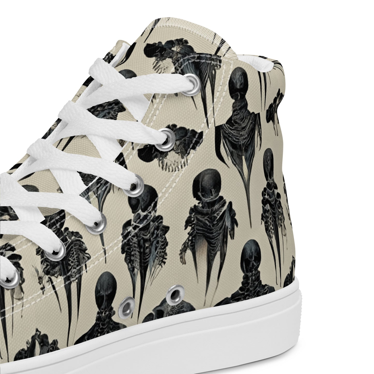 Bone Dance Women’s high top canvas shoes