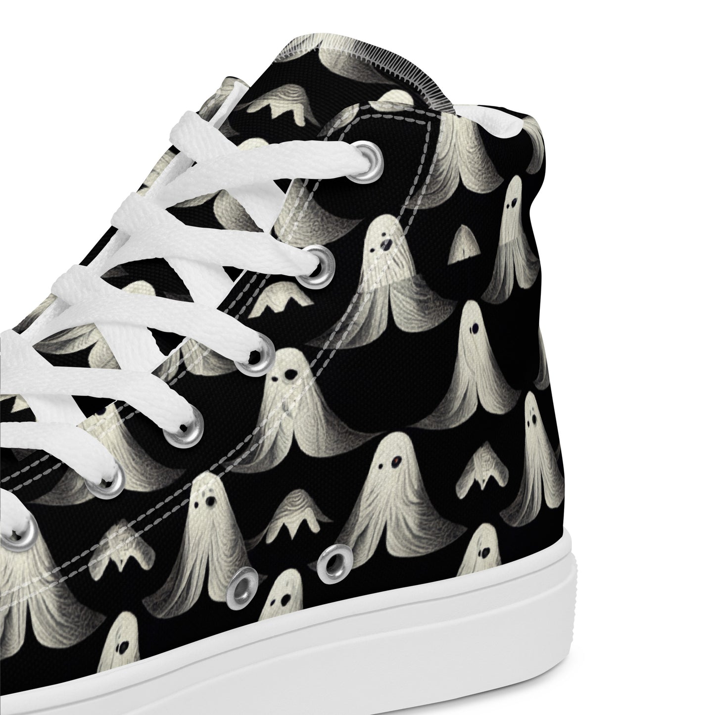 Ghostly Illusions Women’s high top canvas shoes