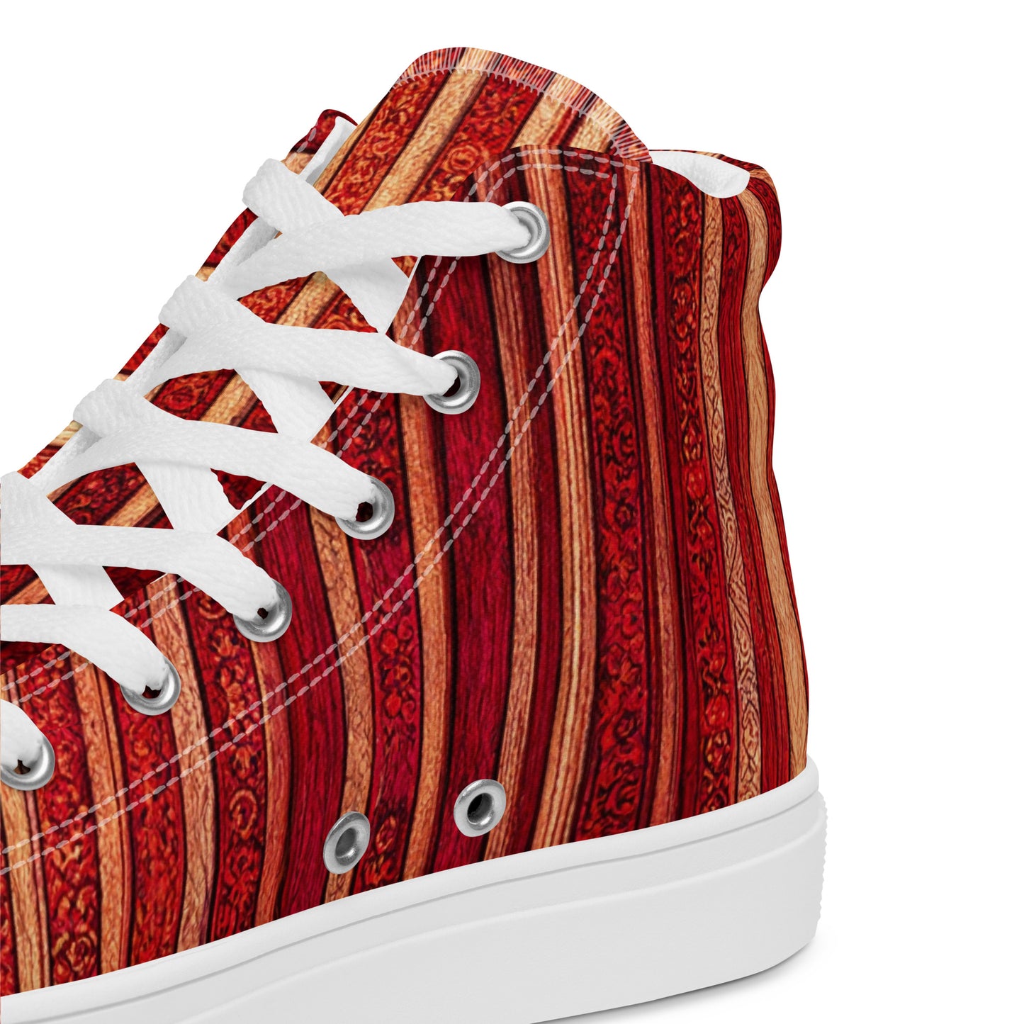 Intricate Carmine Women’s high top canvas shoes