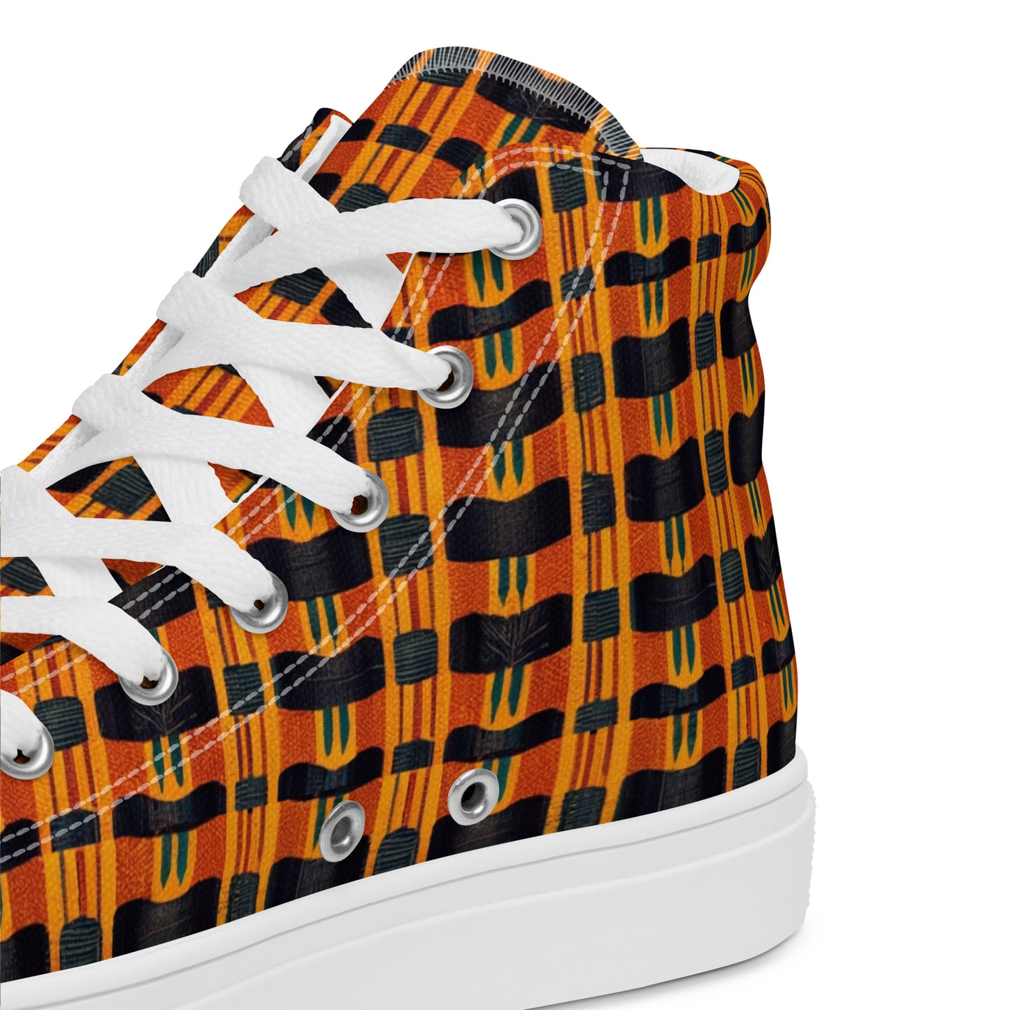 Lusaka Loomed Landscape Women’s high top canvas shoes